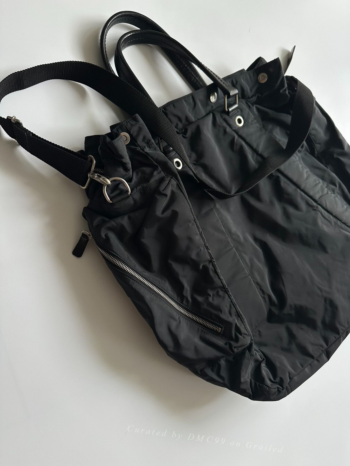 Jil Sander Jil Sander x Raf Simons Era Black Market Tote | Grailed