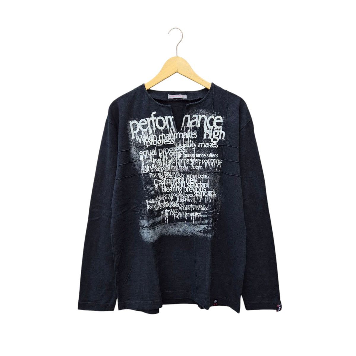 If Six Was Nine × Japanese Brand × Le Grande Bleu (L.G.B.) Dangerous warning poem longsleeve Size US L / EU 52-54 / 3 - 1 Thumbnail