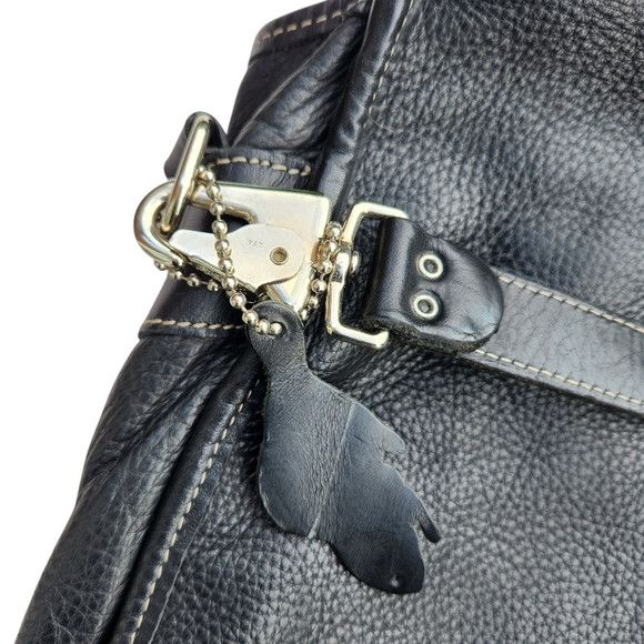 Roots Roots Black Leather Messenger Bag Size ONE SIZE - 9 Thumbnail