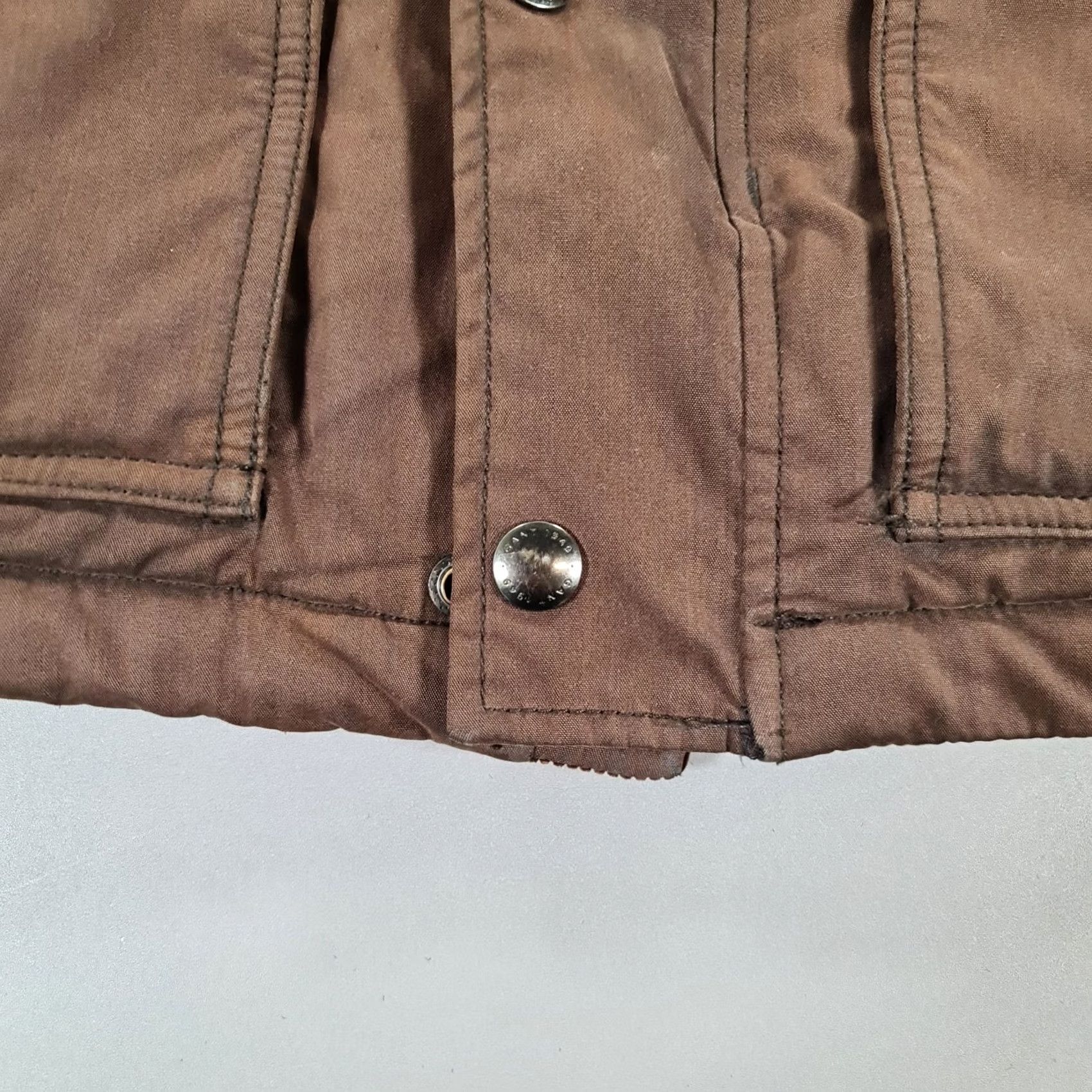 Gant GANT Mens Jacket Brown Small Full Zip Country The Moore Wax Cotton Jacket Size US S / EU 44-46 / 1 - 6 Thumbnail