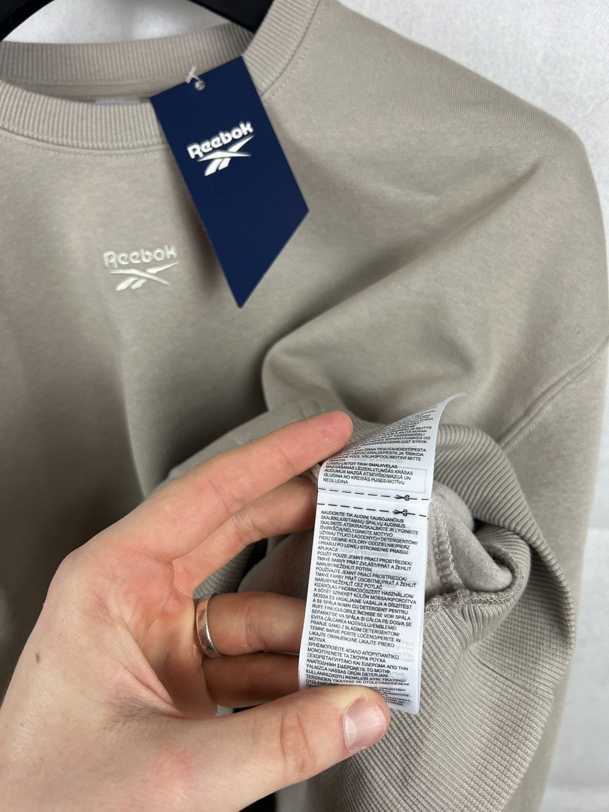 Reebok Beige Reebok sweatshirt (new with tags) Size XL / US 12-14 / IT 48-50 - 8 Thumbnail