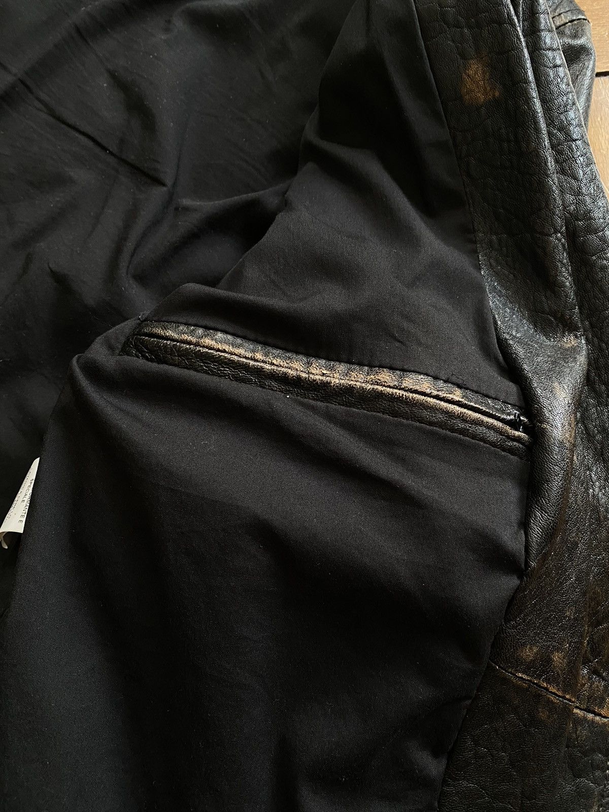 Designer × Vintage Vintage Real Leather Jacket Biker Jacket Size US M / EU 48-50 / 2 - 11 Thumbnail