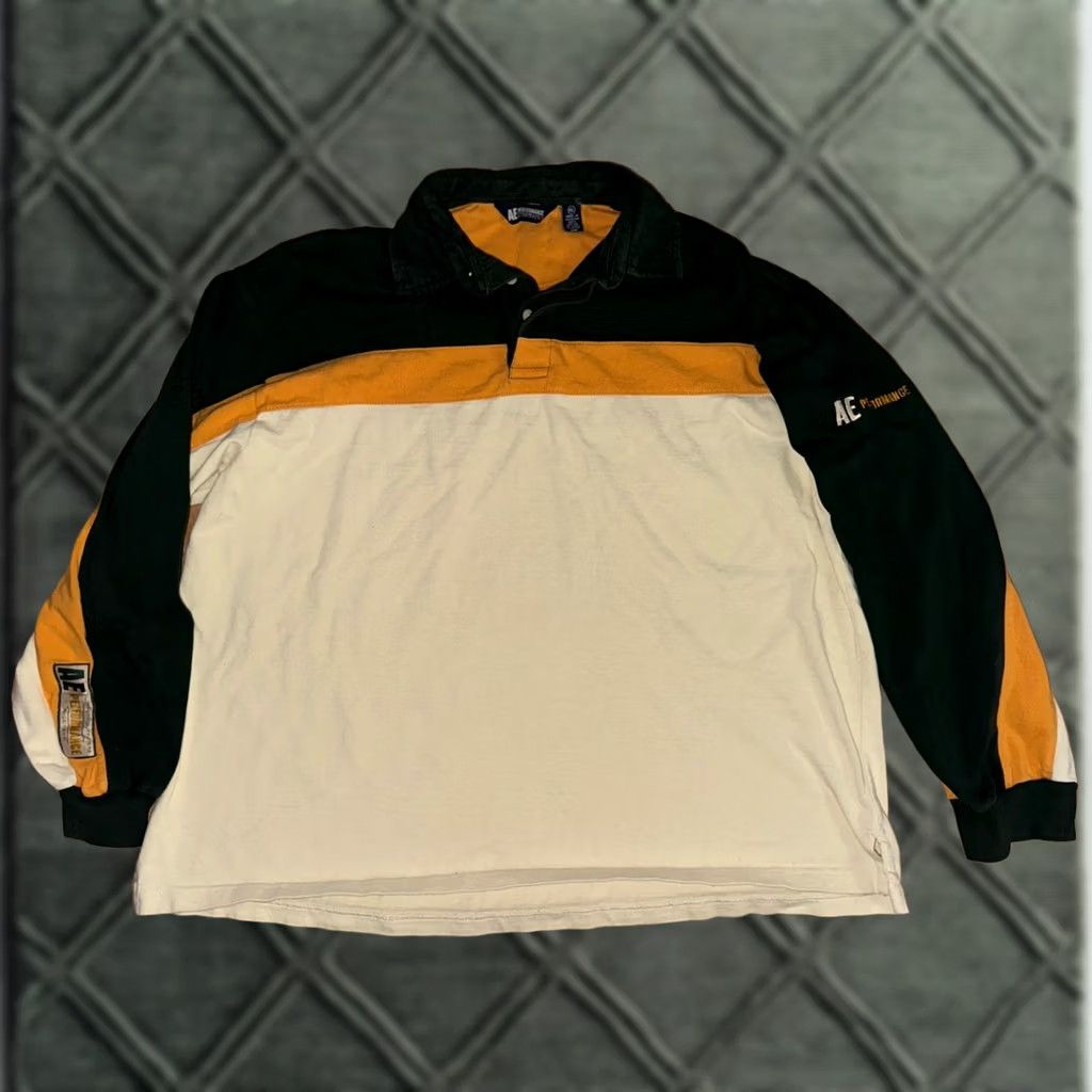 American Eagle Outfitters VINTAGE American Eagle AE Rugby Shirt Men's XL Dark Green 90s Performance Size US XL / EU 56 / 4 - 1 Thumbnail