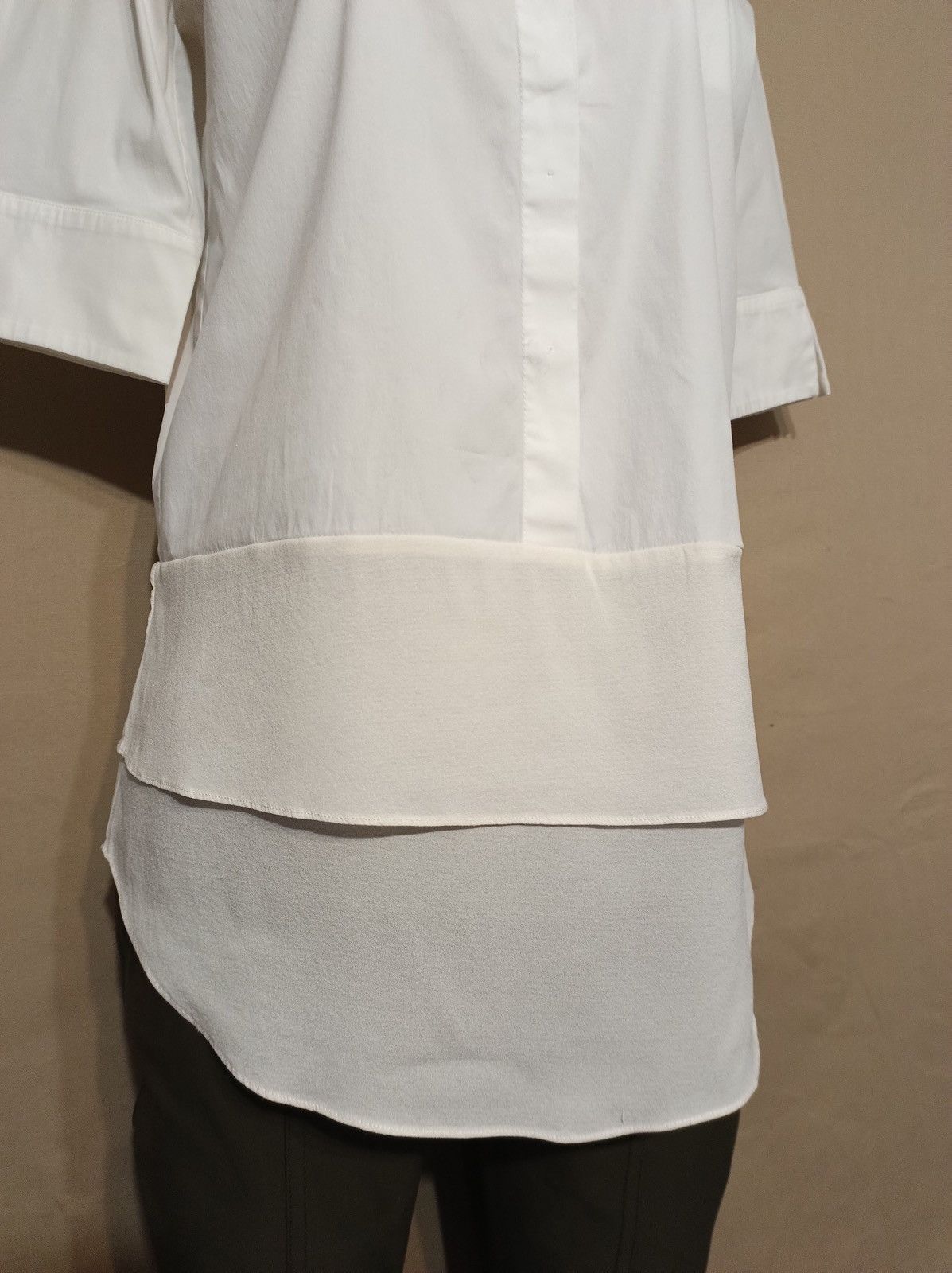 Fabiana Filippi Fabiana Filippi Cotton Silk Blouse Shirt Women’s Size M Size S / US 4 / IT 40 - 4 Thumbnail