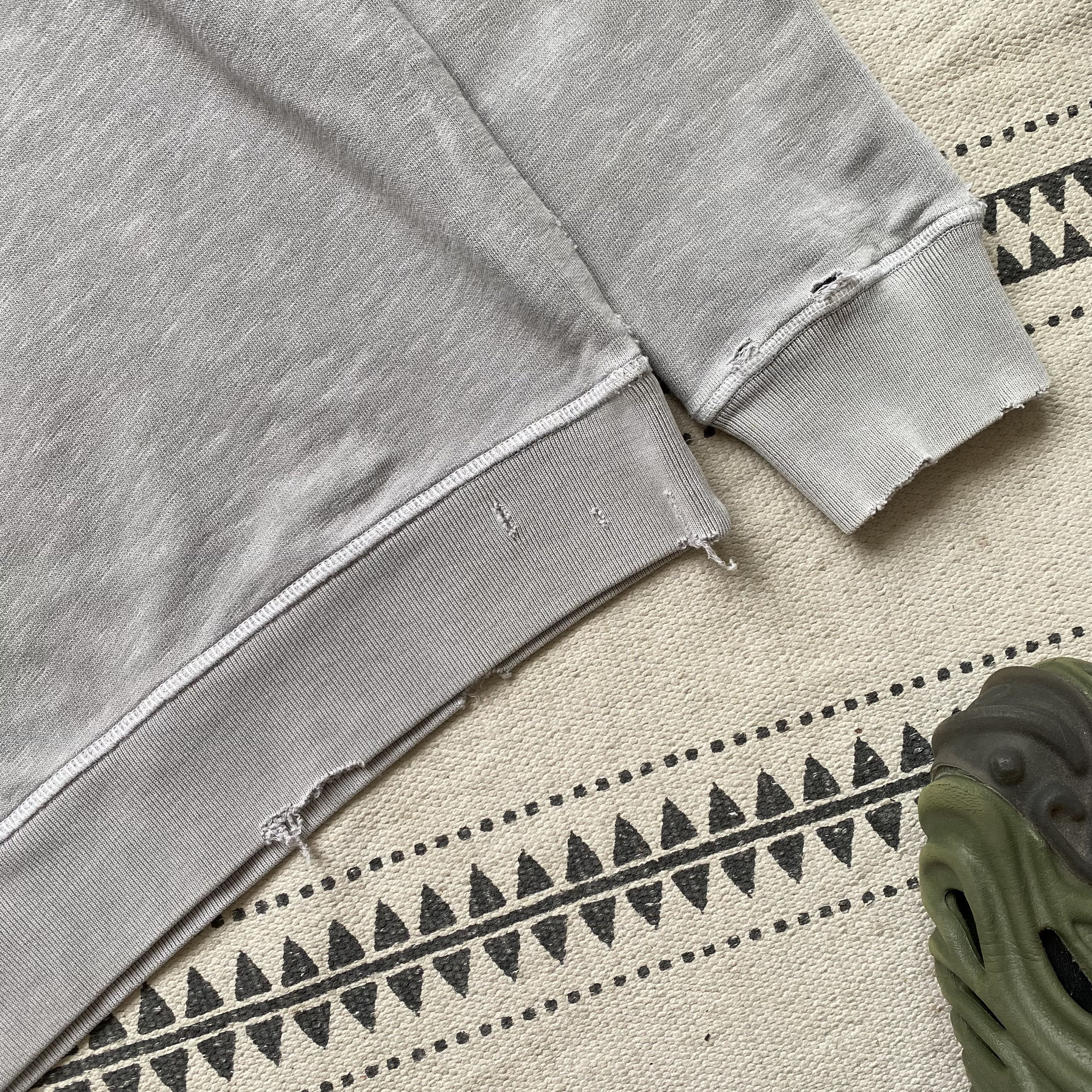 Allsaints Vintage ALLSAINTS Distressed sweatshirt Gray Sonewash Size US M / EU 48-50 / 2 - 7 Thumbnail