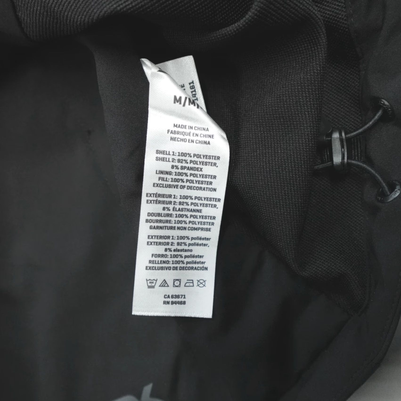 Dakine DAKINE Jacket Full Zip Wind & Water Resistant Black M Stretch Solid Polyester Softshell Men Size US M / EU 48-50 / 2 - 5 Thumbnail