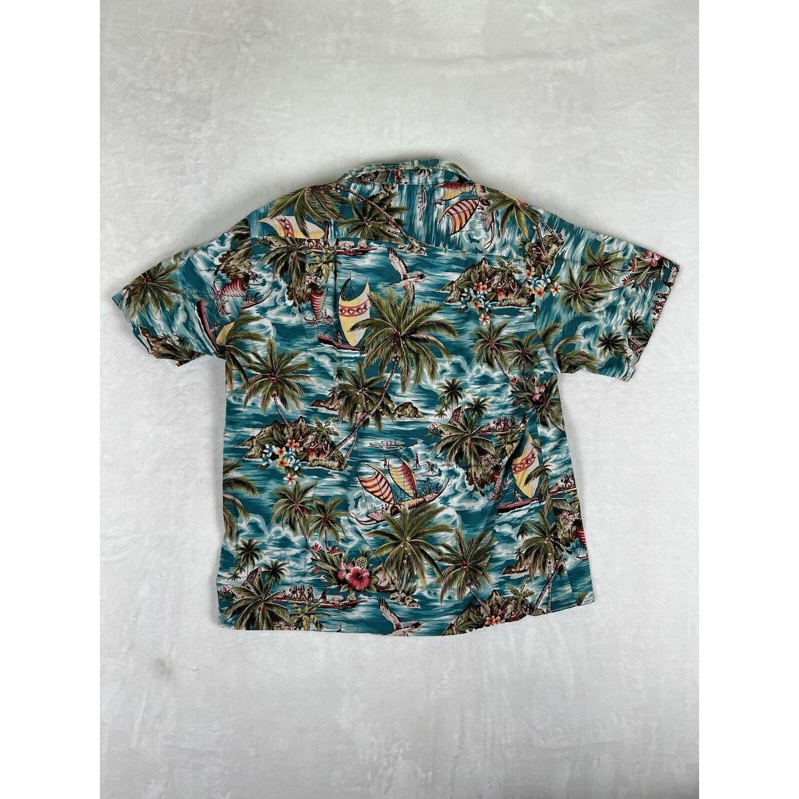 Vintage Vintage RJC Hawaiian Shirt Size Large Palm Tree Pineapple Be Size US L / EU 52-54 / 3 - 6 Thumbnail