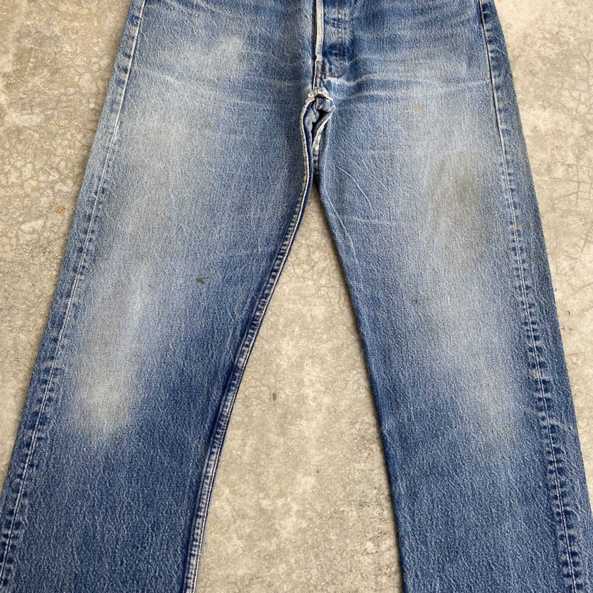 Levi's Vintage 80’s Levis 501xx Faded Stonewashed Blue Jeans Size US 34 / EU 50 - 4 Thumbnail