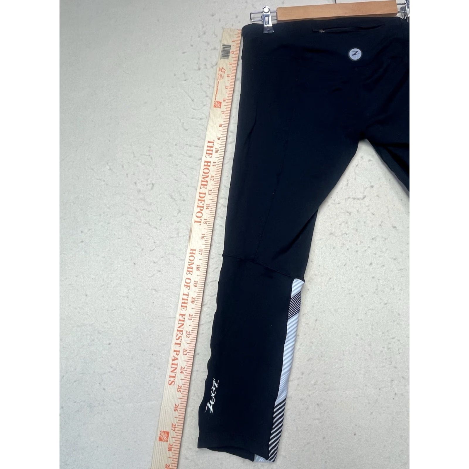 Vintage Zoot Womens Leggings M Black Athletic Pull On Size 32" / US 10 / IT 46 - 6 Thumbnail