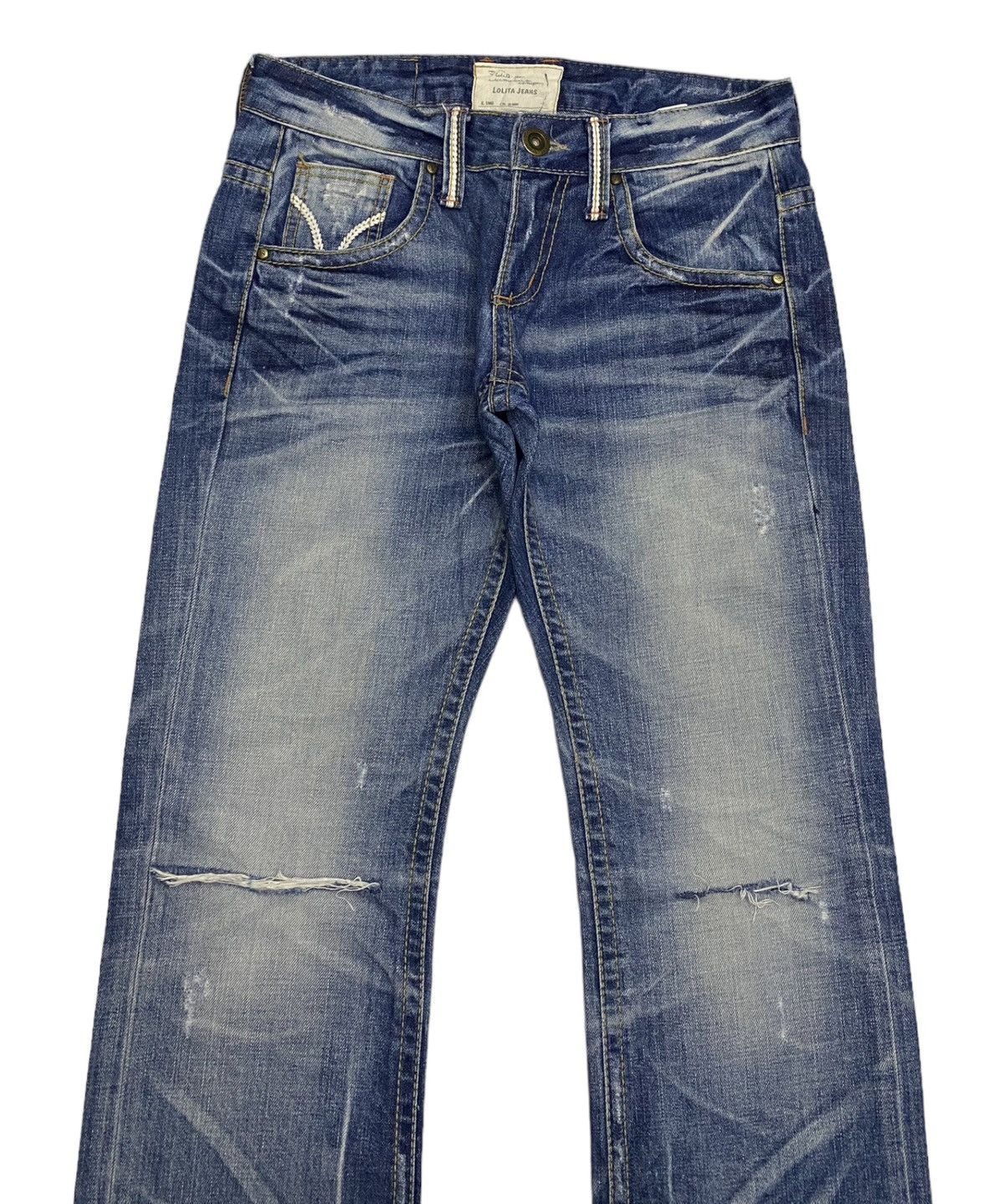 Hysteric Glamour FLARED🔥LOLITA JEANS PUNK DISTRESSED FLARE DENIM JEANS Size US 30 / EU 46 - 3 Thumbnail
