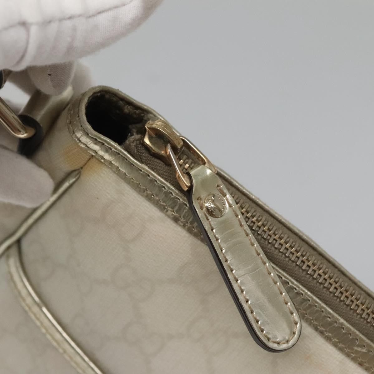 Gucci GUCCI GG Supreme Shoulder Bag Pvc White Gold Size ONE SIZE - 14 Thumbnail