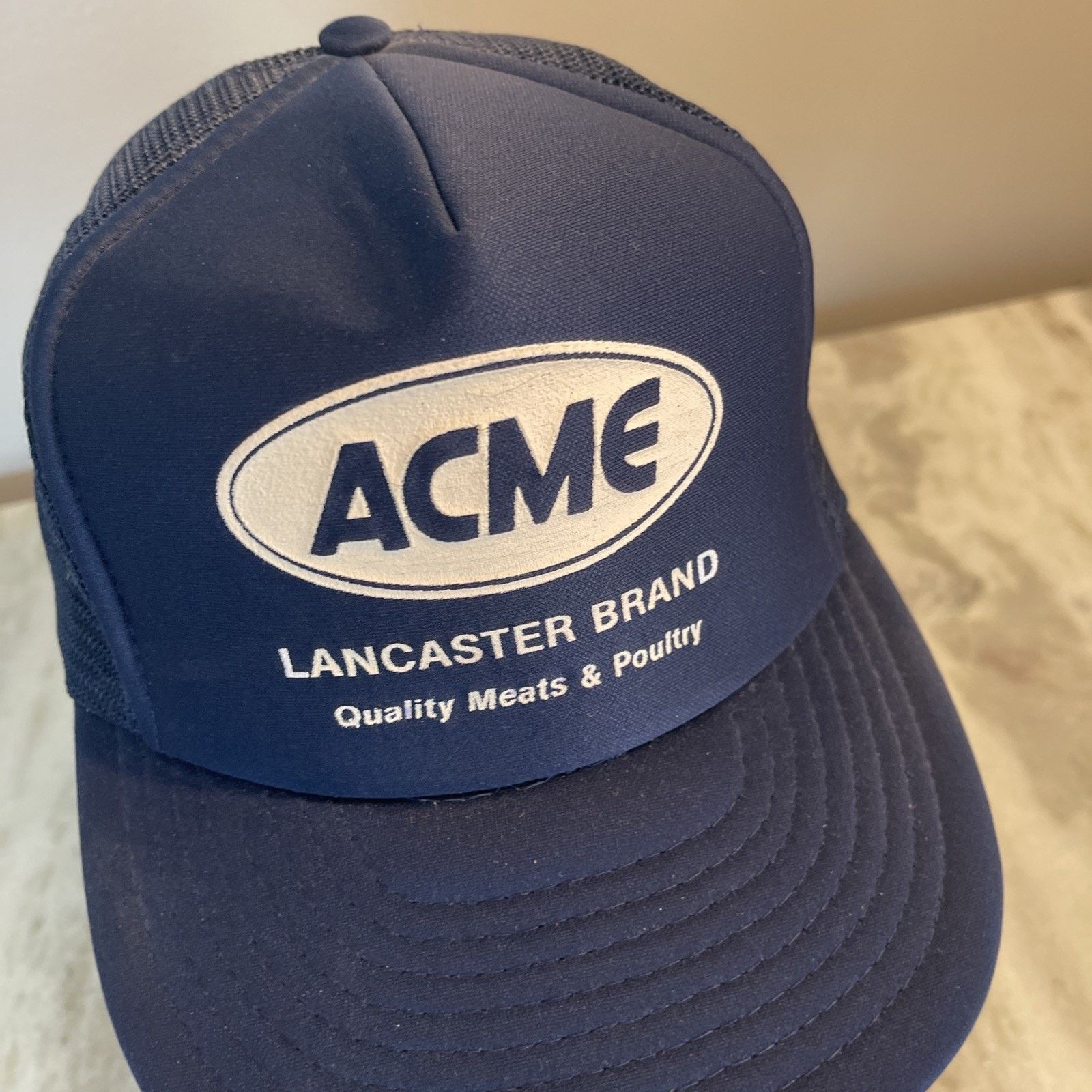 Vintage Vtg 1980’s Trucker Hat Snapback Cap ACME Lancaster Brand 3 Size ONE SIZE - 2 Thumbnail