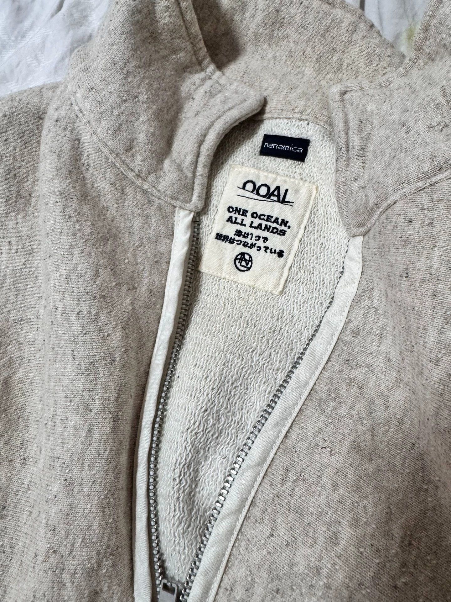 Nanamica nanamica 24ss half-zip high neck hoodie beige M Size US M / EU 48-50 / 2 - 3 Thumbnail