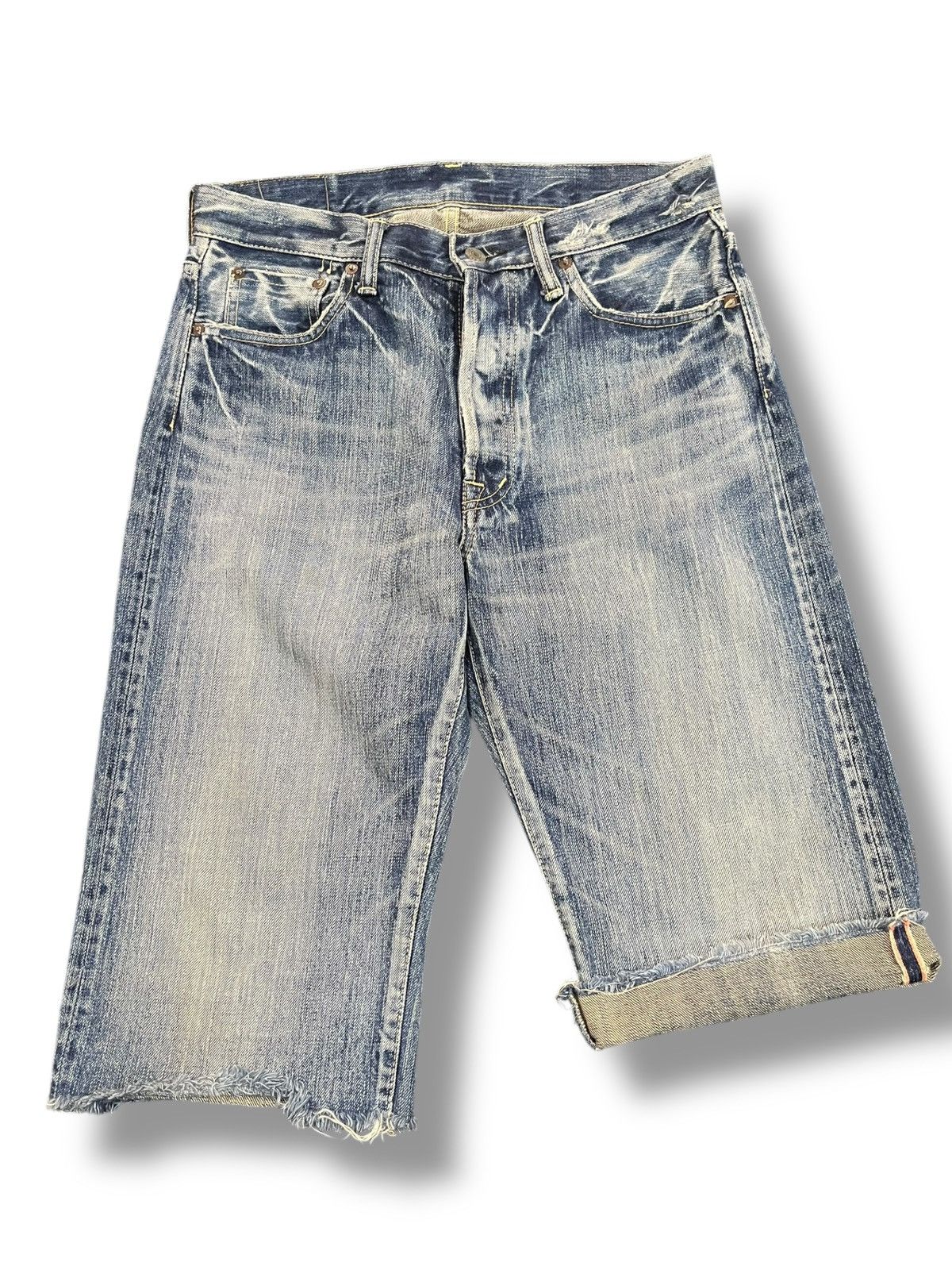 Hysteric Glamour × Japanese Brand × OMNIGOD Vintage Omnigod Selvedge Faded Short Denim Size US 30 / EU 46 - 1 Thumbnail