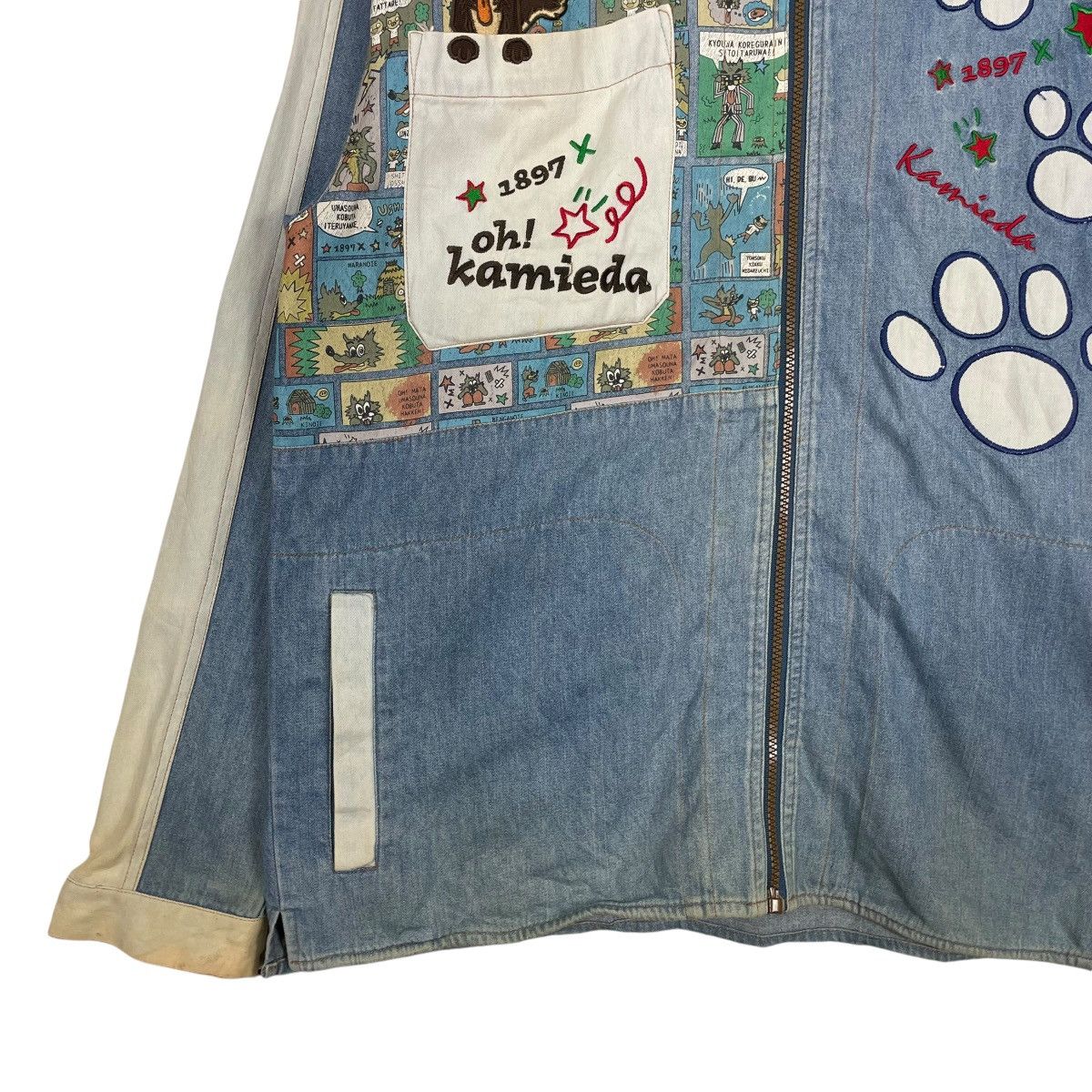 Japanese Brand × Jean Charles De Castelbajac × Vintage 💥JAPAN OH KAMIEDA CARTOON EMBROIDERY DENIM Size US L / EU 52-54 / 3 - 3 Thumbnail