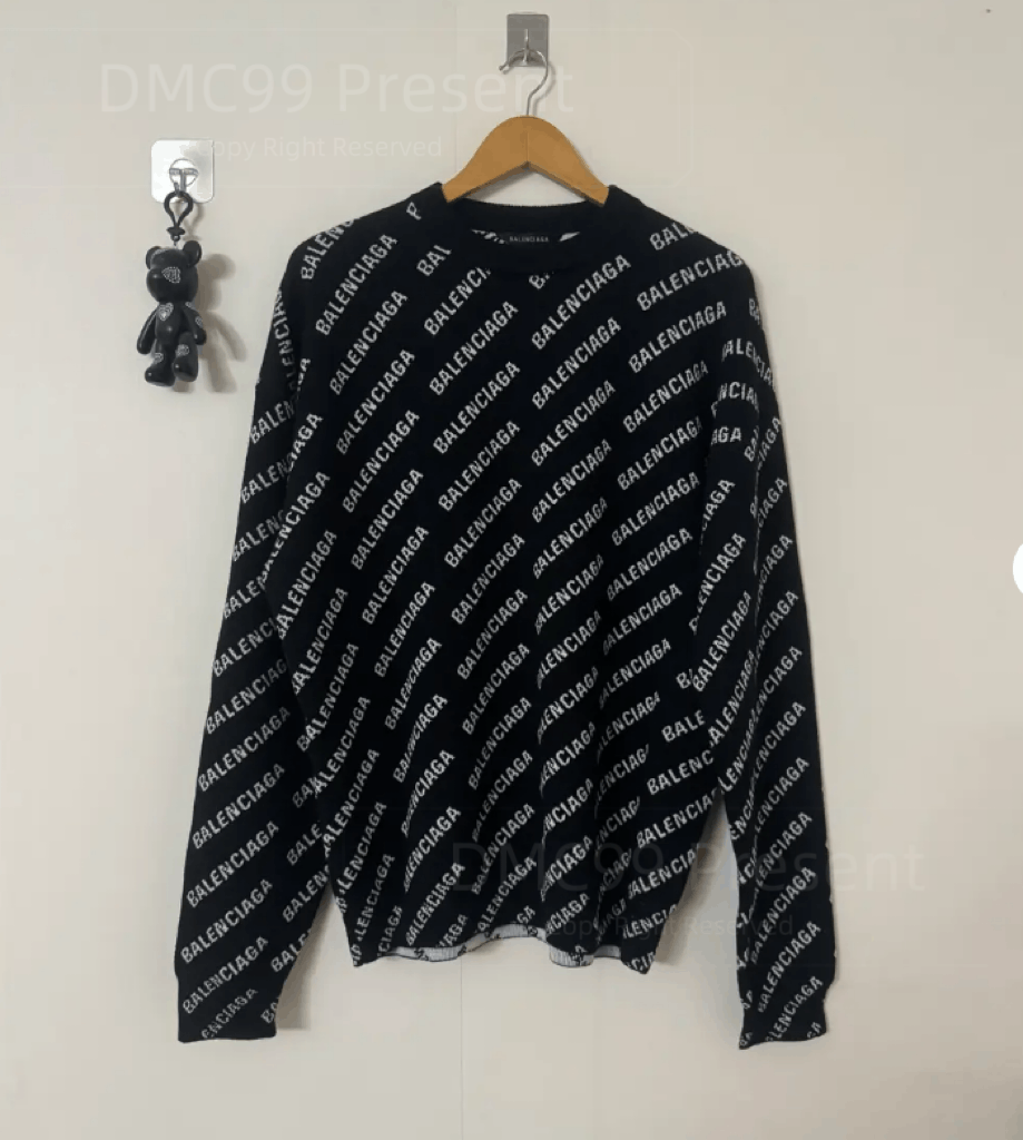 Balenciaga balenciaga logo sweater with black design Size XS / US 0-2 / IT 36-38 - 1 Thumbnail