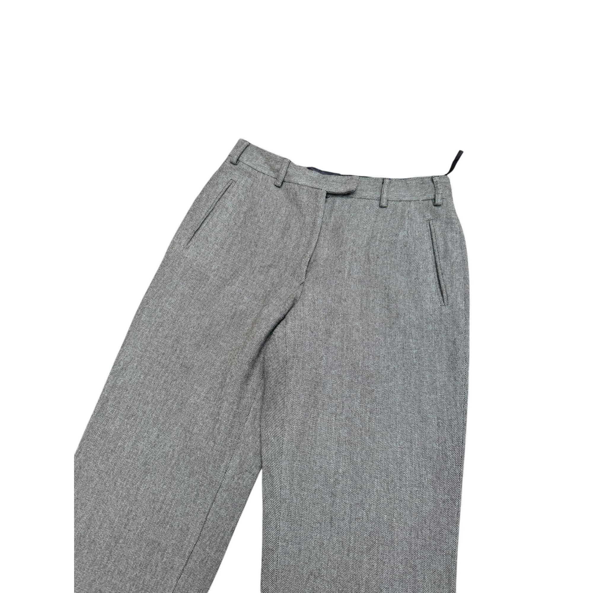 Maison Margiela FW 2004 Brown Grey Wool Pants Size 29" - 2 Thumbnail