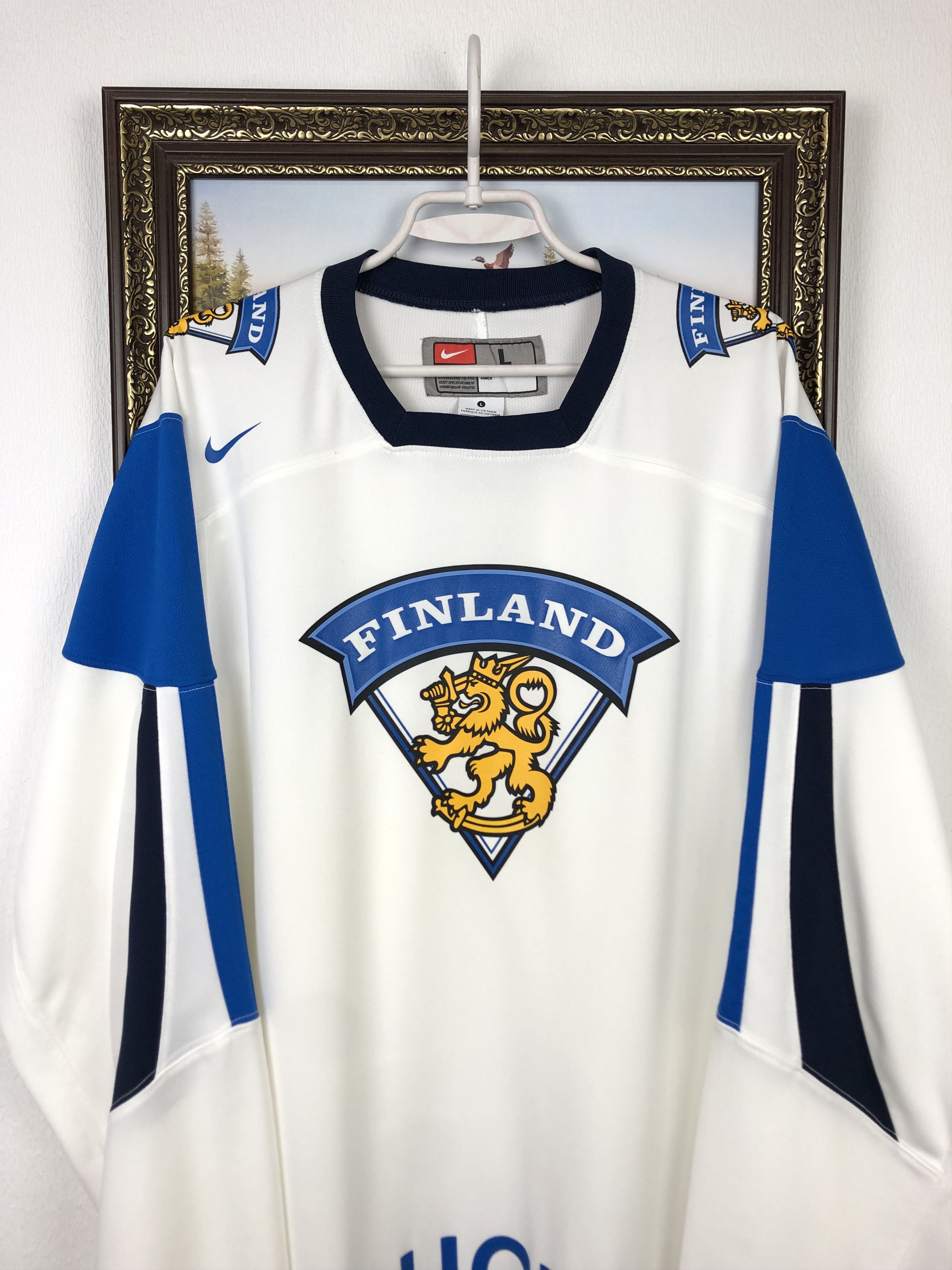 Nike Nike Vintage Suomi Finland Ice Hockey Jersey tee Shirt Size US L / EU 52-54 / 3 - 2 Thumbnail