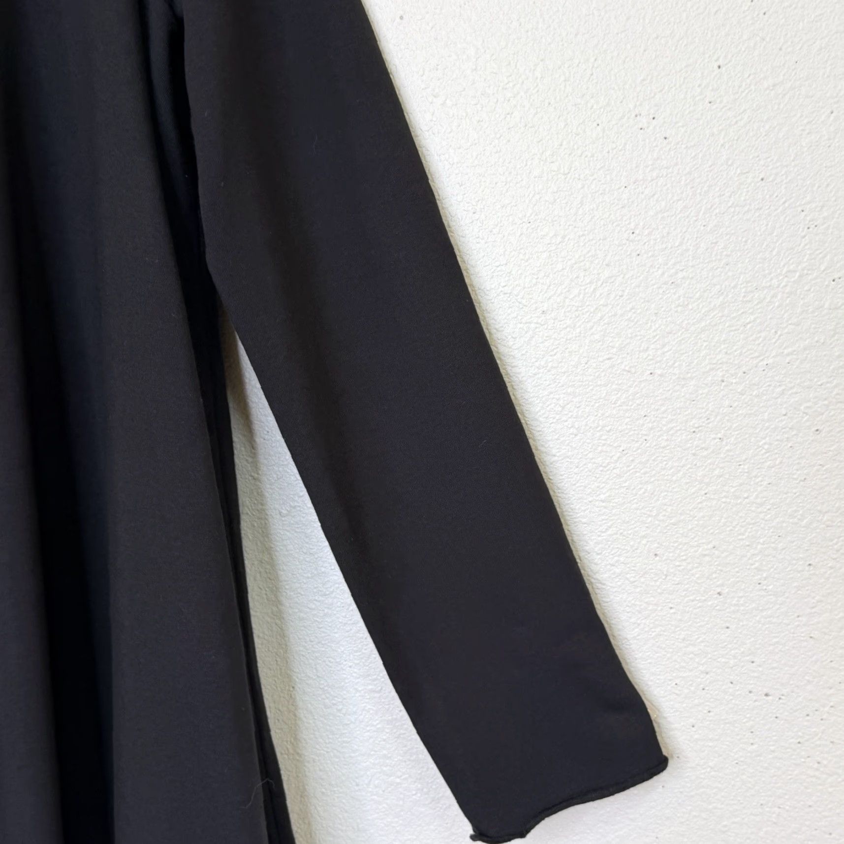 J. Jill J.Jill Pure Jill Cardigan Top Women's Medium Black Open Front Long Sleeve Cotton Blend Tunic Cardigan Size M / US 6-8 / IT 42-44 - 3 Thumbnail
