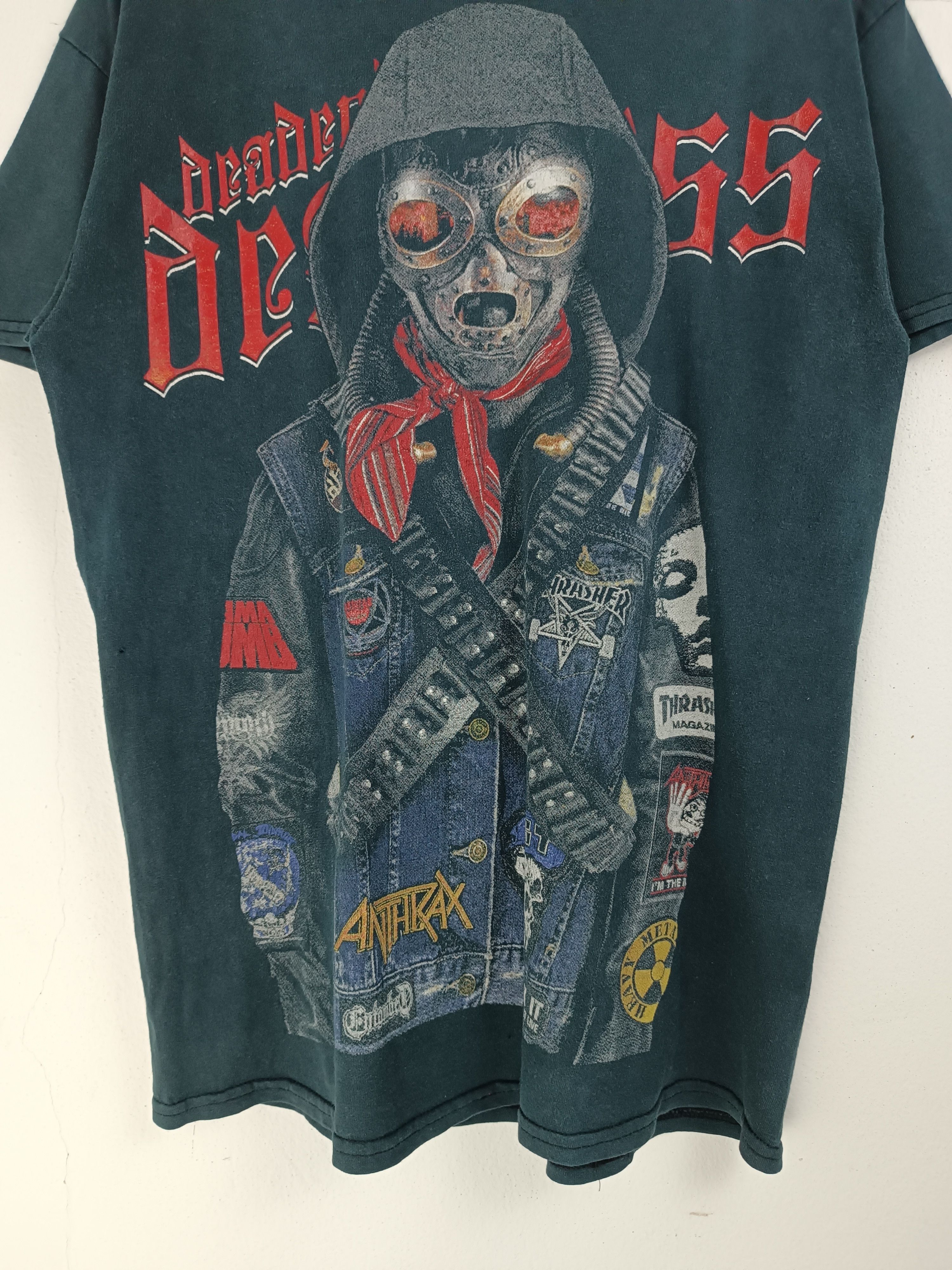 Vintage VINTAGE DEADEND DEATHLESS PUNK METAL MASK ROCK TEE Size US M / EU 48-50 / 2 - 7 Thumbnail