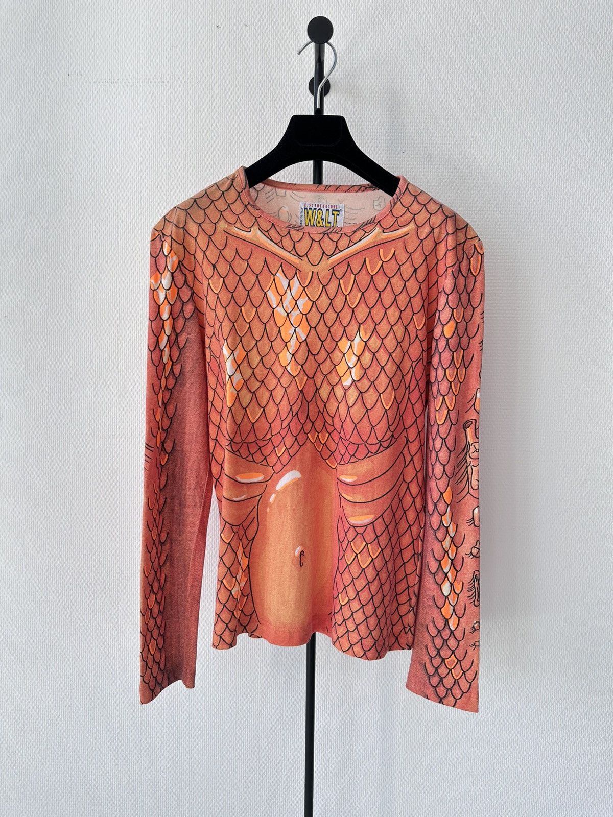 Walter Van Beirendonck Walter Van Beirendonck Spring / Summer 1998 Orange Scale Top Size US M / EU 48-50 / 2 - 1 Thumbnail