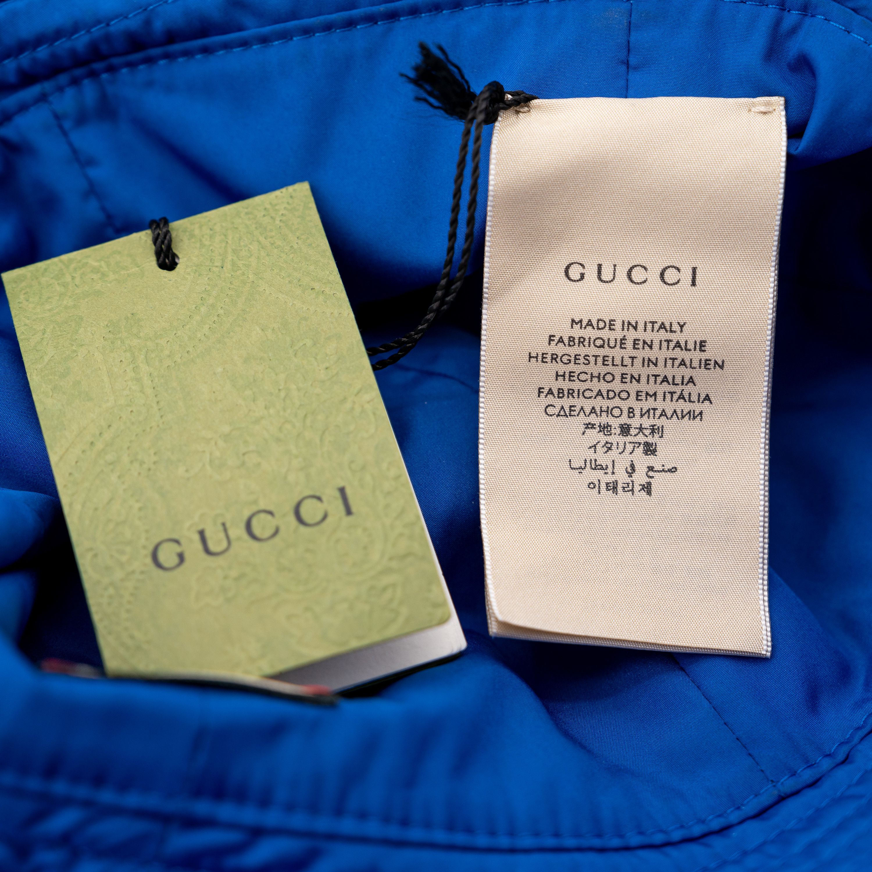 Gucci size S - Gucci GG Blue Brella Cloche Bucket Hat Cap Size ONE SIZE - 5 Thumbnail