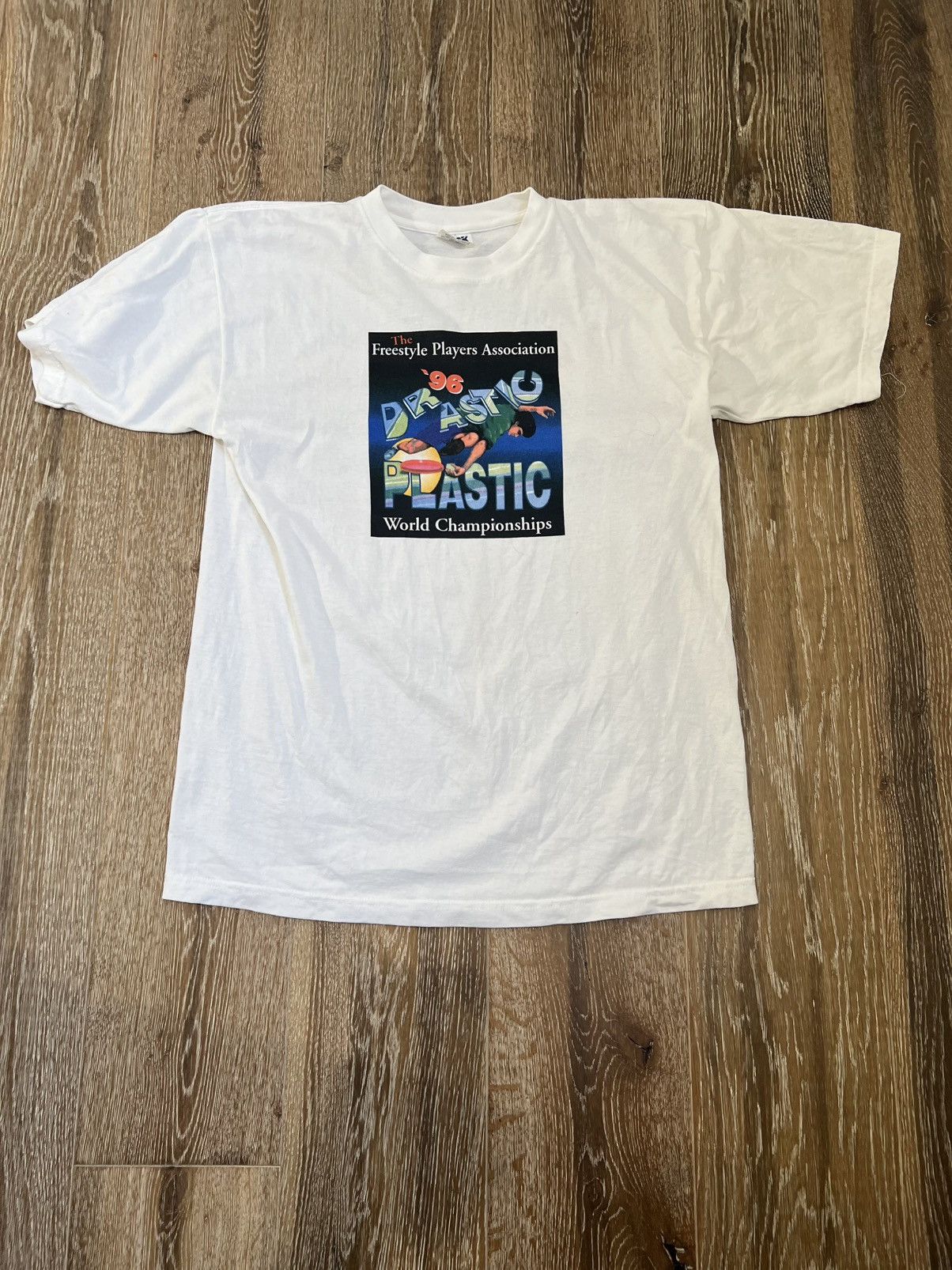 Vintage Vintage 1996 Freestyle players association frisbee tee Size US L / EU 52-54 / 3 - 1 Thumbnail