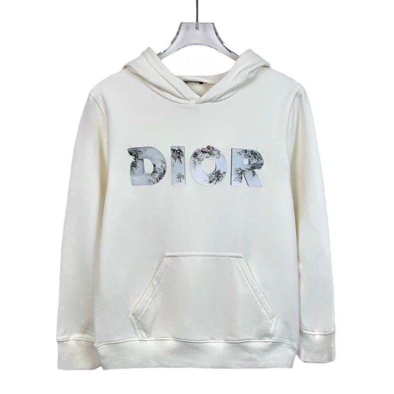 Dior Dior Size 12 Co-branded white pattern printed cotton hooded Size US XXS / EU 40 - 1 Thumbnail