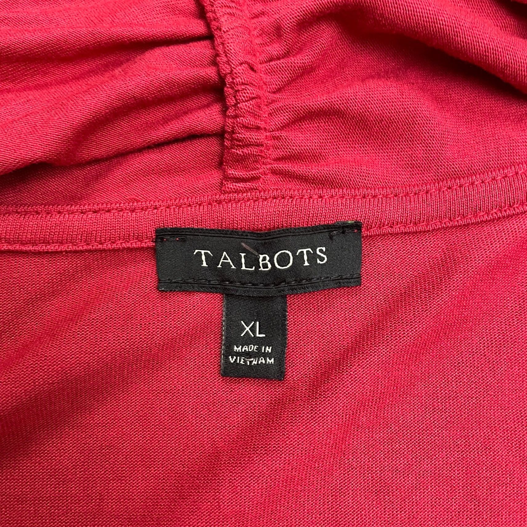 Talbots Talbots Red Long Sleeve Tunic Blouse Womens XL Rayon Blend Casual Size XL / US 12-14 / IT 48-50 - 4 Thumbnail