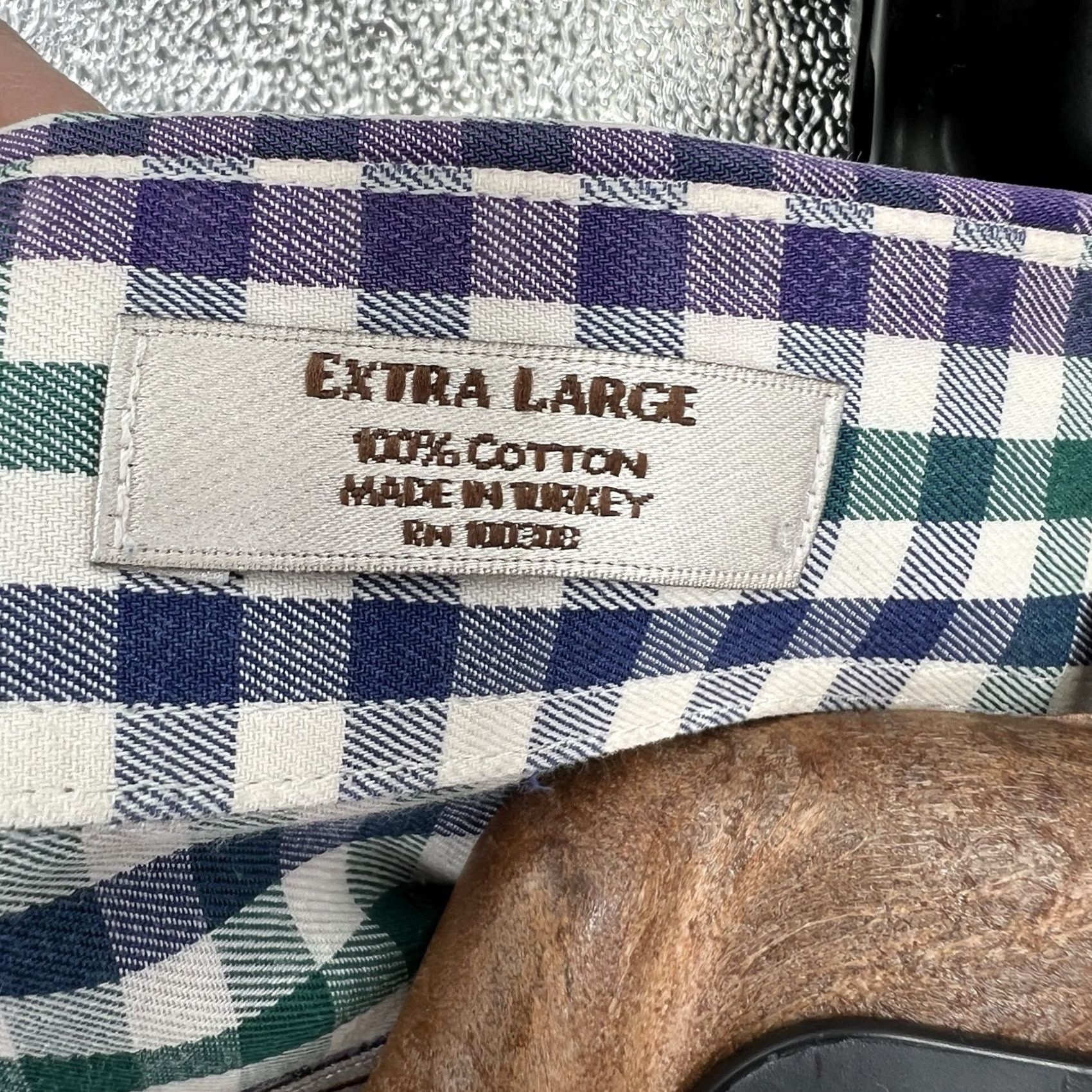 Peter Millar Peter Millar Button-Down Shirt Men's Gingham Multi-Color XL Check Long Sleeve Pocket Casual Size US XL / EU 56 / 4 - 3 Thumbnail