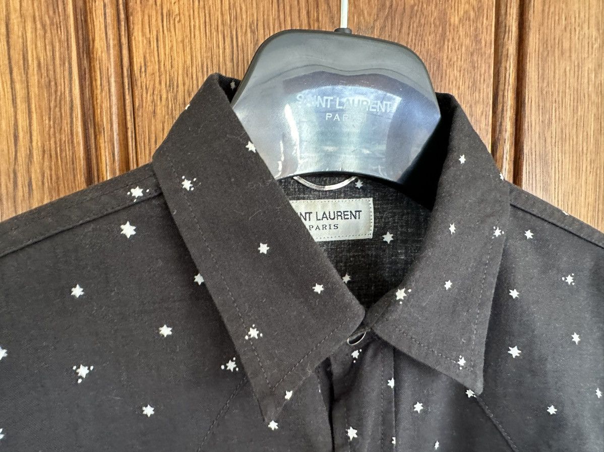 Saint Laurent Paris Grail SS16 Saint Laurent black shirt white star polka dot S Size US S / EU 44-46 / 1 - 15 Thumbnail