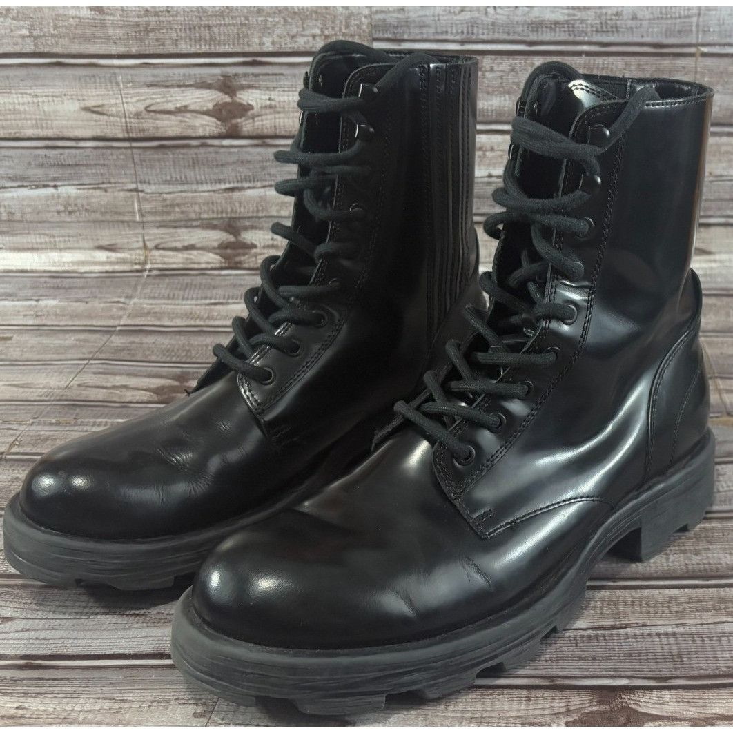 Diesel Diesel D-Hammer BT Gloss Leather Boots size 12.5 US color bl Size US 12.5 / EU 45-46 - 1 Thumbnail