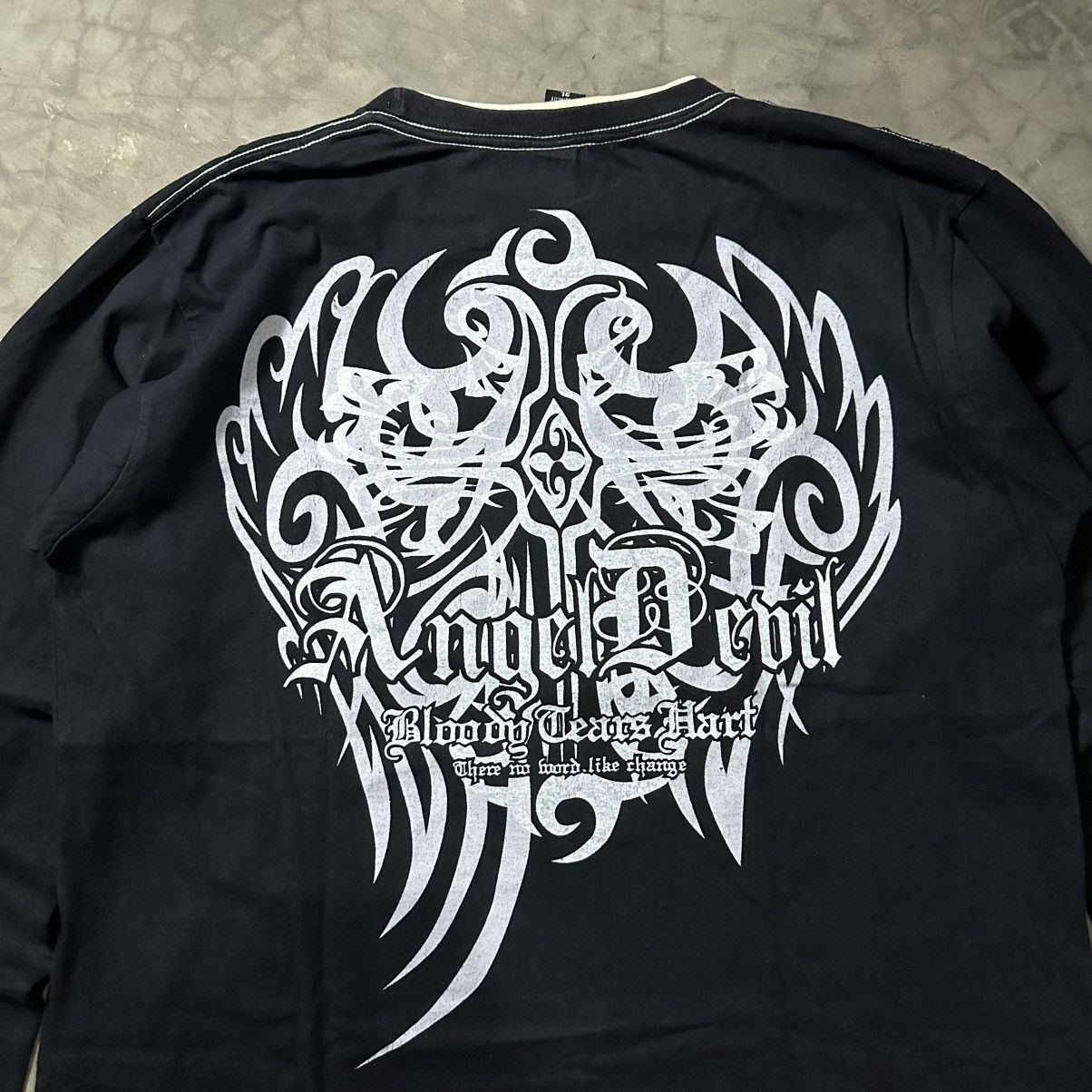Japanese Brand JAPANESE TRIBAL GOTHIC POEM TVW LONGSLEEVE LGB IFSIXWASNINE Size US XXL / EU 58 / 5 - 4 Thumbnail