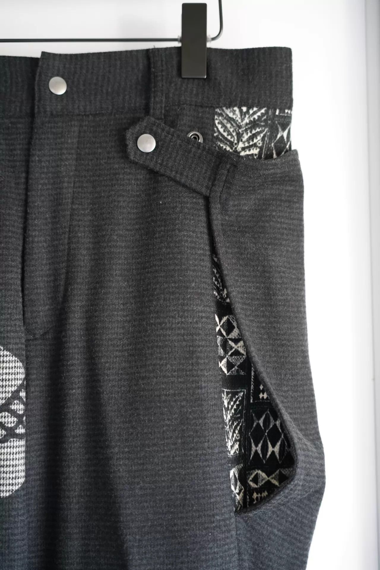 Yohji Yamamoto Yohji Yamamoto 14AW Pour Homme Skull Full Print Wide Leg Pants Size US 32 / EU 48 - 4 Thumbnail