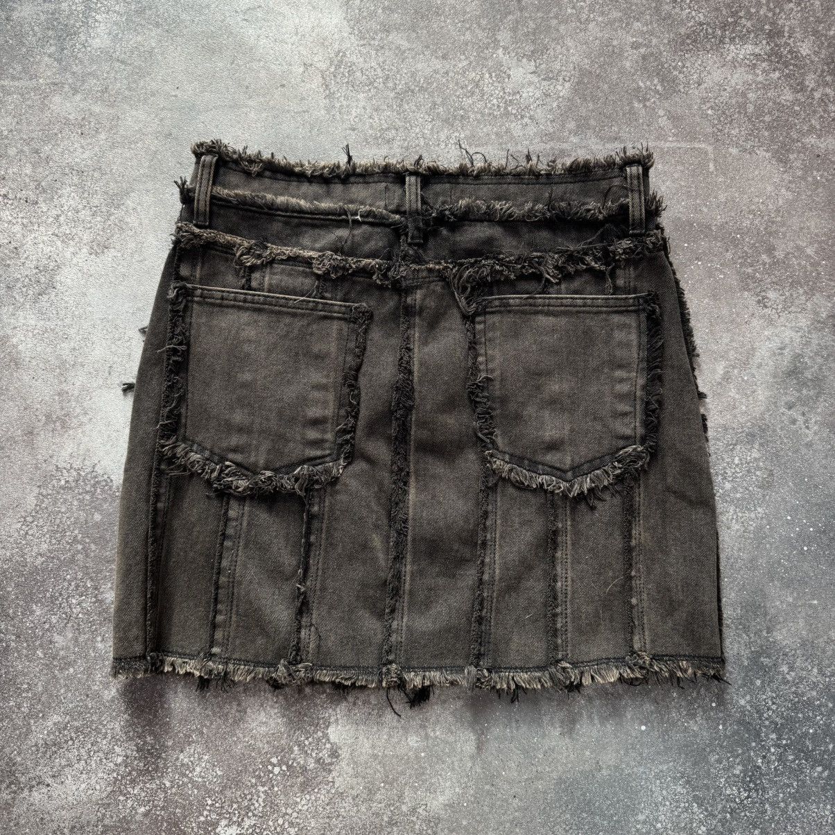 20471120 × Japanese Brand Amazing Faded Washed Distressed Skirt Size 30" / US 8 / IT 44 - 6 Thumbnail