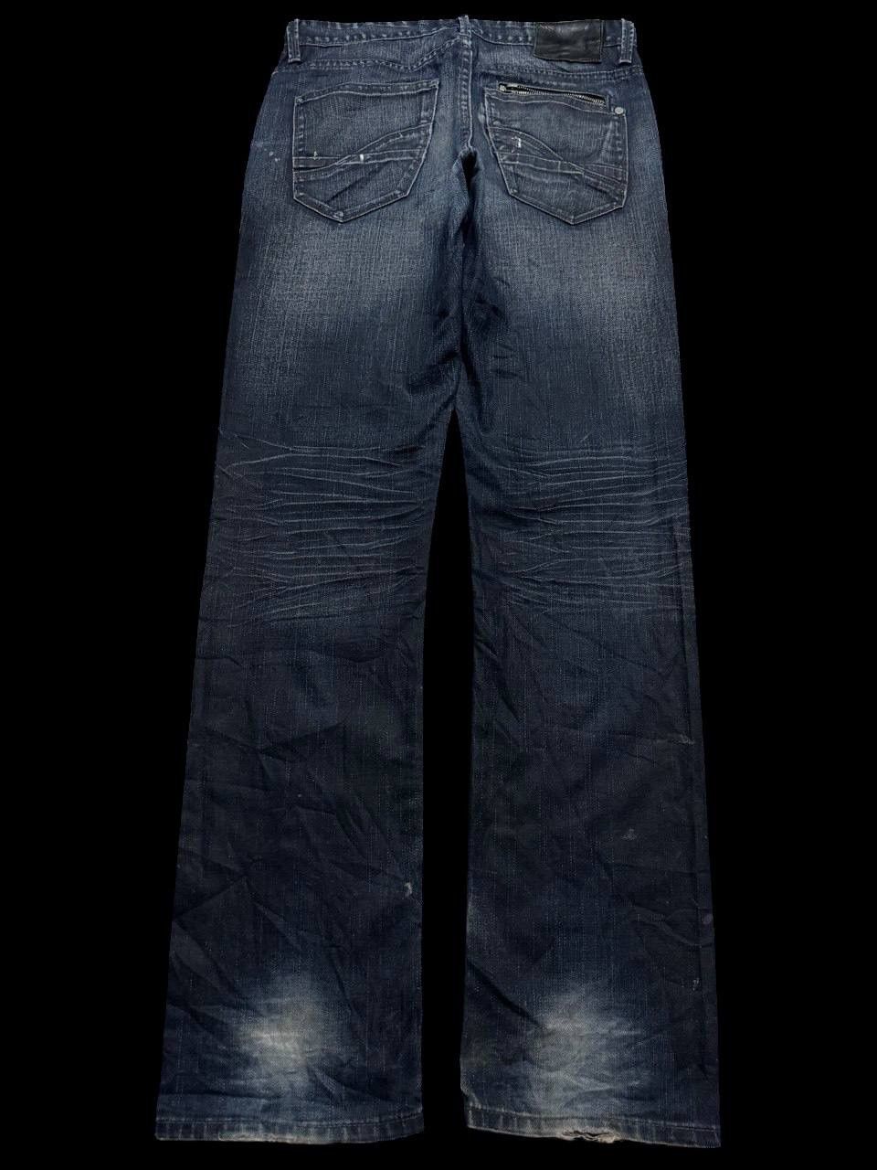 Other SICK Celio 🇯🇵 Insane Mudwash Distressed Whisker Dark Jeans Size US 32 / EU 48 - 18 Thumbnail