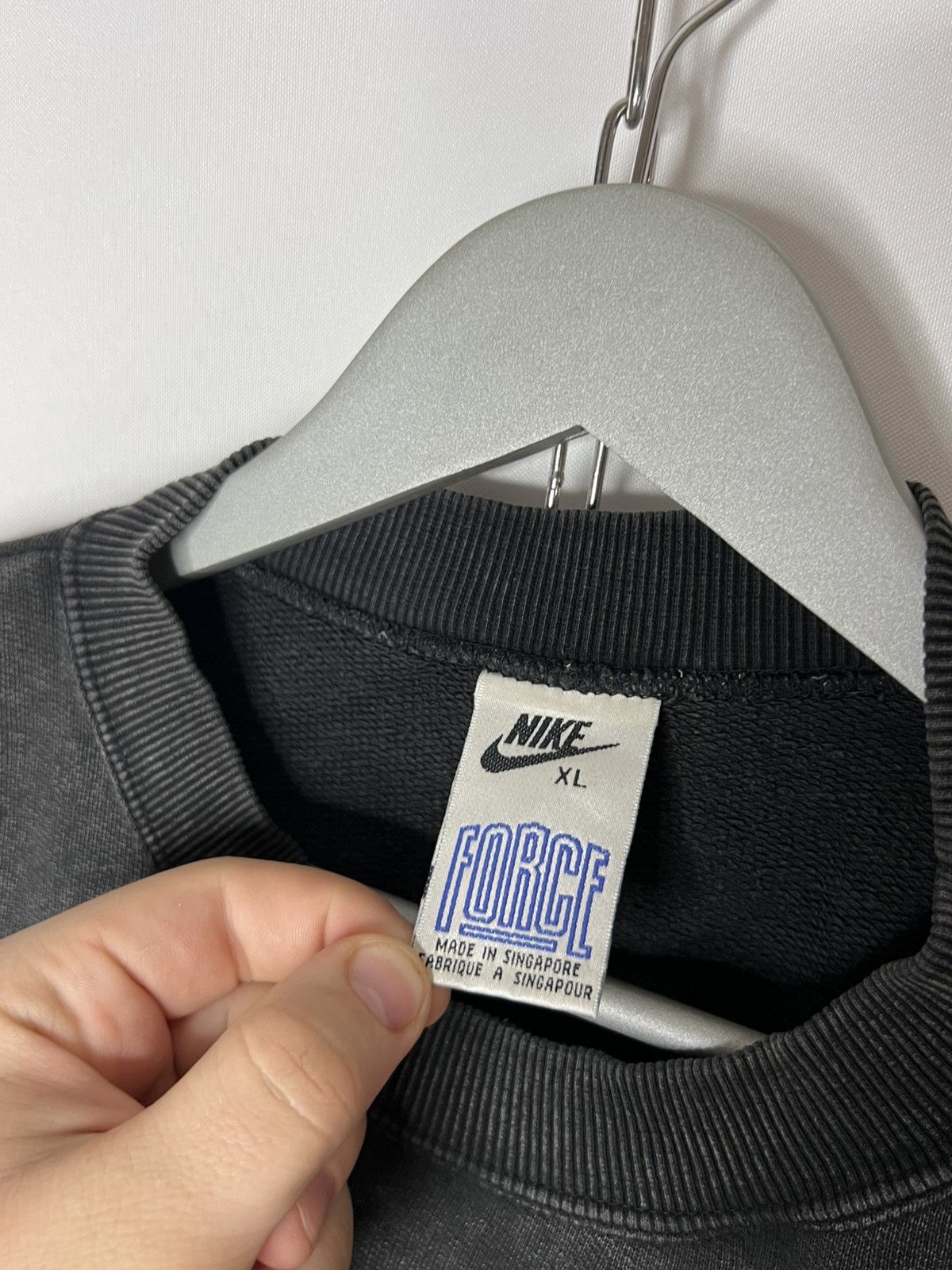 Nike 🔥 Vintage Nike Force Basketball Sweatshirt Jumper Pullover 🔥 Size US XL / EU 56 / 4 - 10 Thumbnail