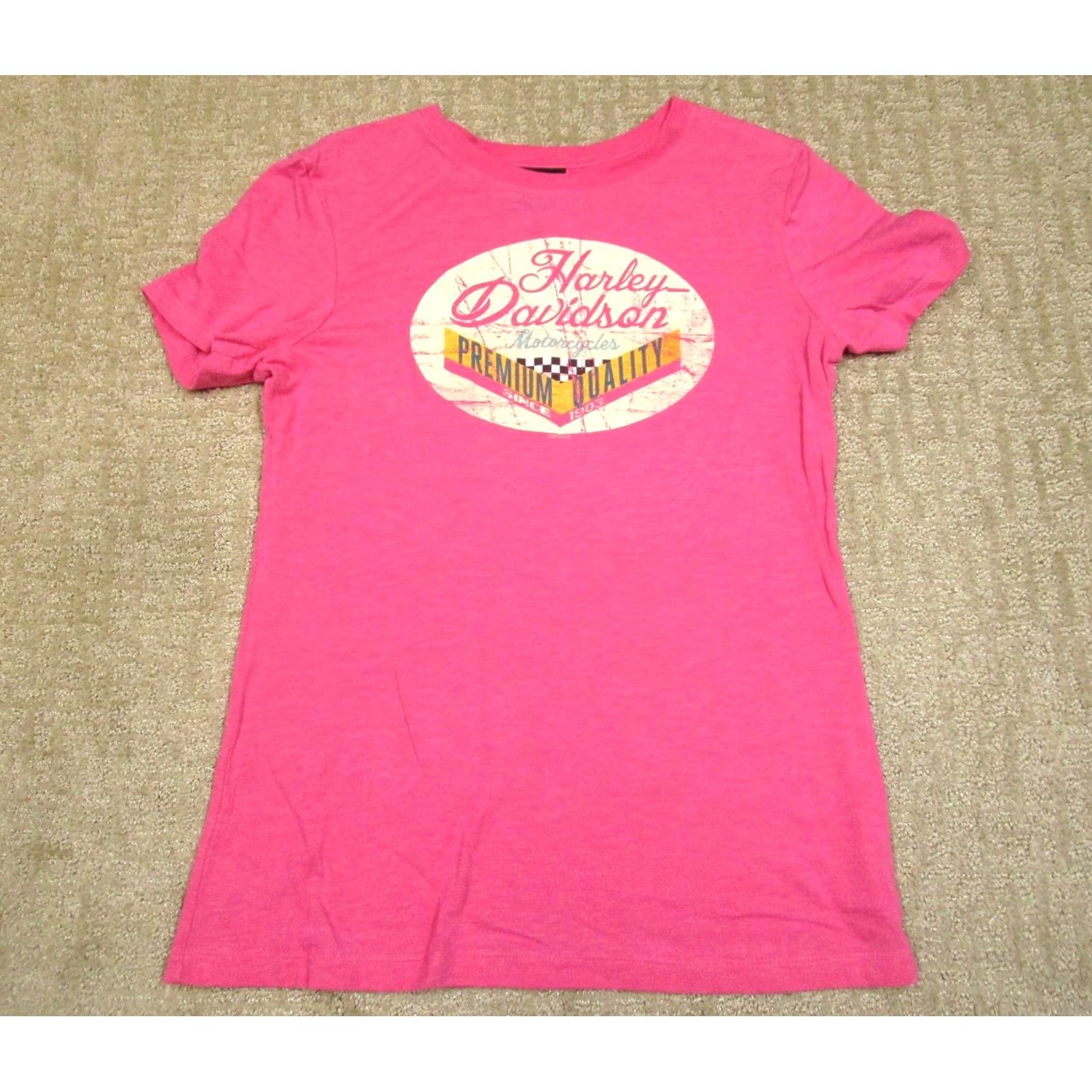 Harley Davidson Harley-Davidson Shirt Women Large Pink Deadwood South Dakota Motorcycle Tee Size L / US 10 / IT 46 - 2 Thumbnail