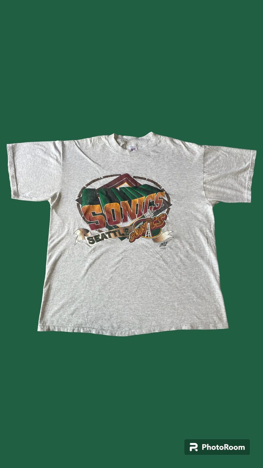 Vintage Logo 7 Seattle Supersonics Vintage 90s Nba Graphic Tee 