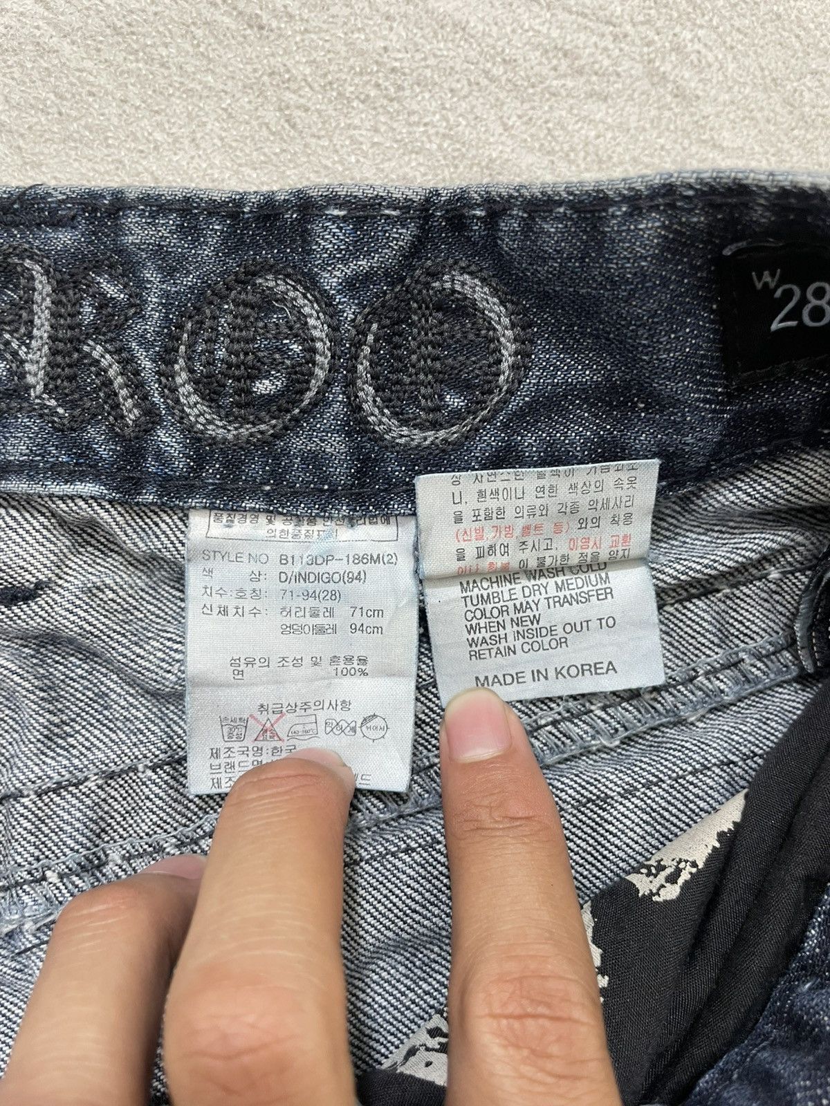 Undercover 2000s Kapital Heavy Distressed Wash Jeans Y2K Ifsix LGB Y’s Size 28" / US 6 / IT 42 - 7 Thumbnail