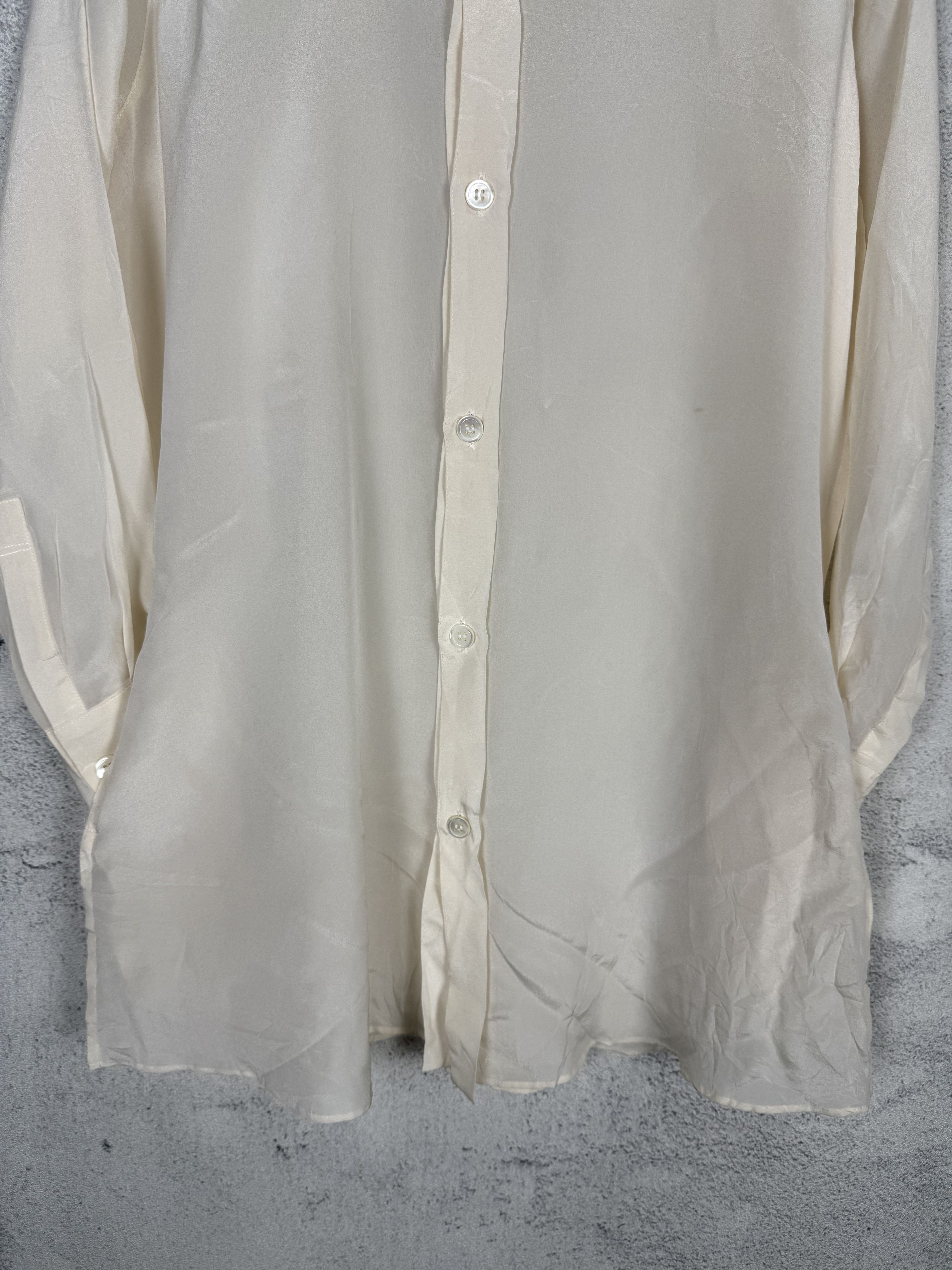 Yohji Yamamoto Yohji Yamamoto Silk Shirt Size US S / EU 44-46 / 1 - 4 Thumbnail