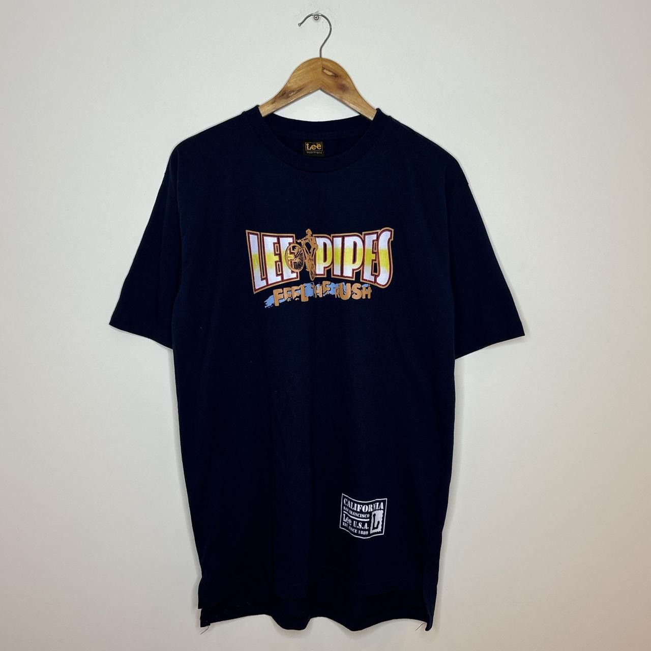 Lee Vintage Lee Pipes 1990s Tee Shirt Size US XL / EU 56 / 4 - 1 Thumbnail