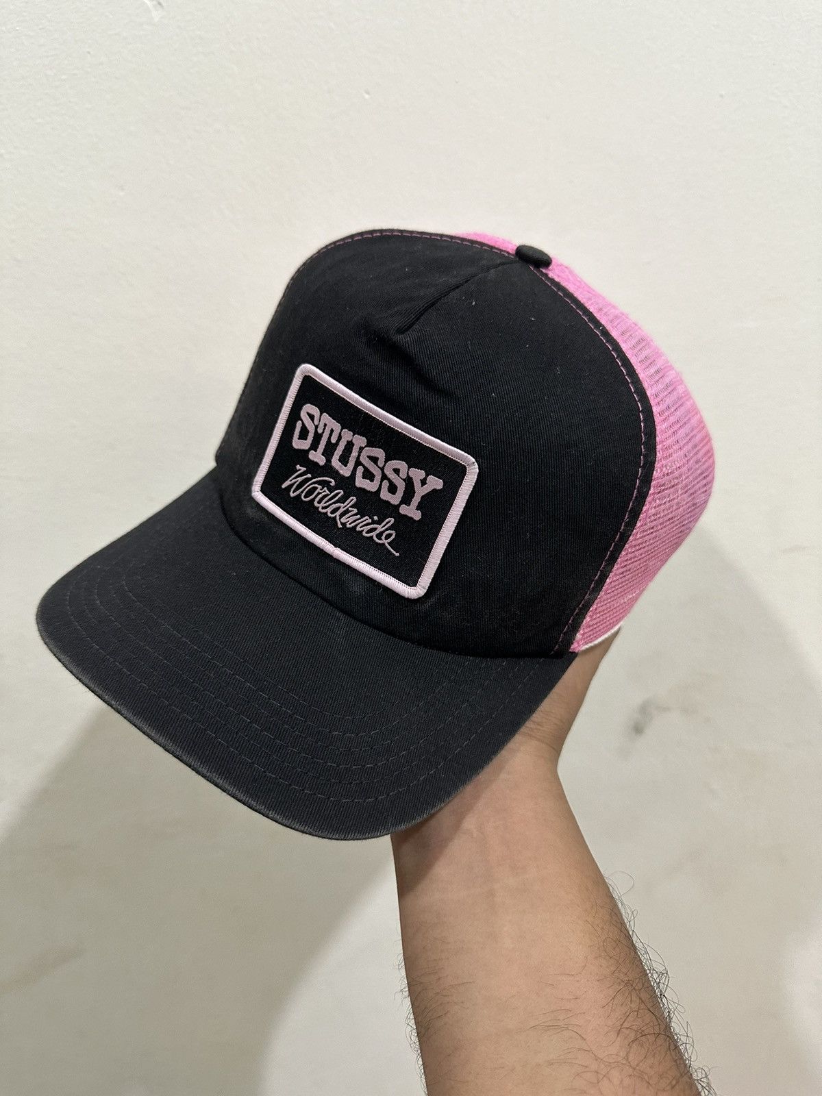 Stussy VTG Distress Stussy Worldwide Trucked Hat Made In USA Size ONE SIZE - 1 Thumbnail