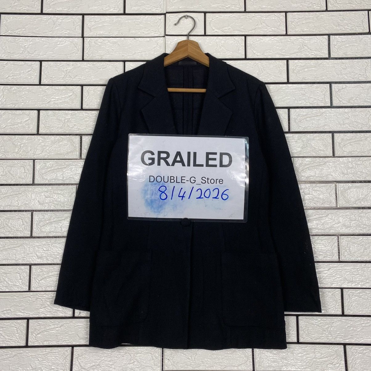 Burberry 📌Rich Black Button Jacket Burberrys Size US XXS / EU 40 - 1 Thumbnail