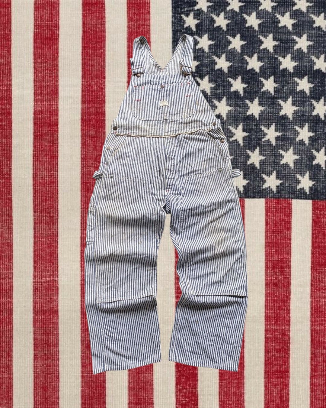 Big Mac BIG MAC MEN’S OVERALLS JUMPSUITS DOUBLEKNEE HICKORY Size US L / EU 52-54 / 3 - 1 Thumbnail