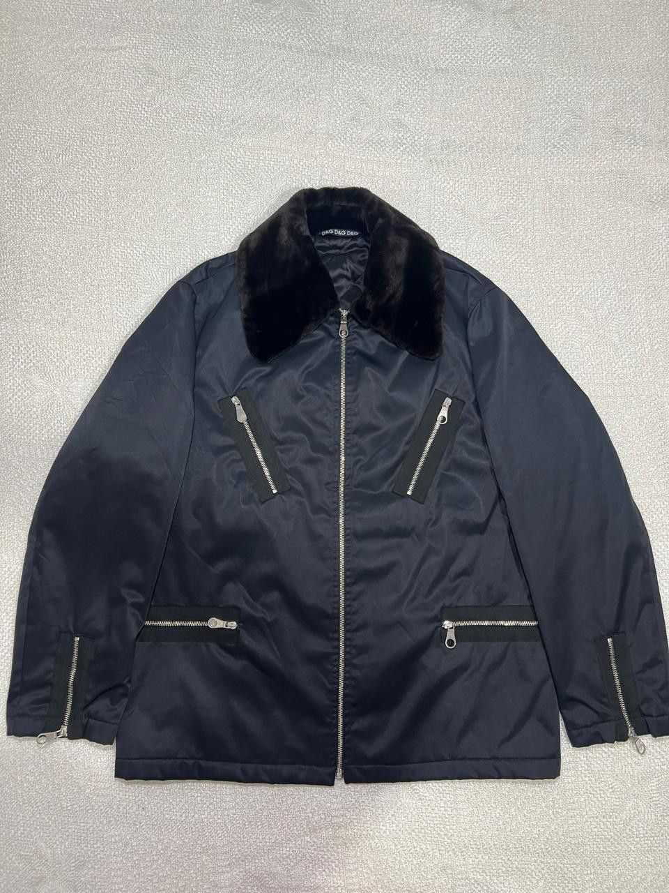 Dolce & Gabbana Rare Dolce&Gabbana vintage multizipper fur jacket Size XXL / US 16-18 / IT 52-54 - 1 Thumbnail