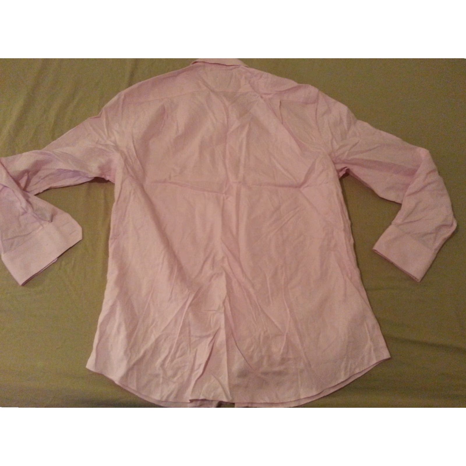 Charles Tyrwhitt Charles Tyrwhitt Shirt Mens 16 1/2 34 Pink Cotton Dress Shirt Slim Size 42R - 2 Thumbnail