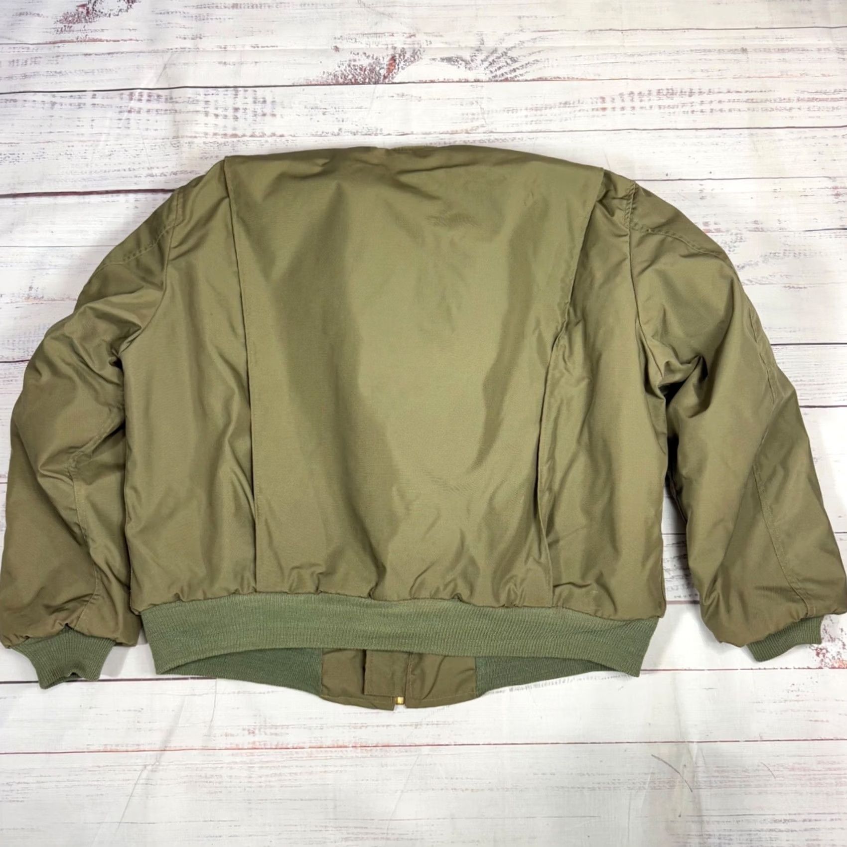 Vintage VINTAGE Military Wool Lined Nylon Bomber Jacket M Green Mens Jacket Zip Size US M / EU 48-50 / 2 - 5 Thumbnail