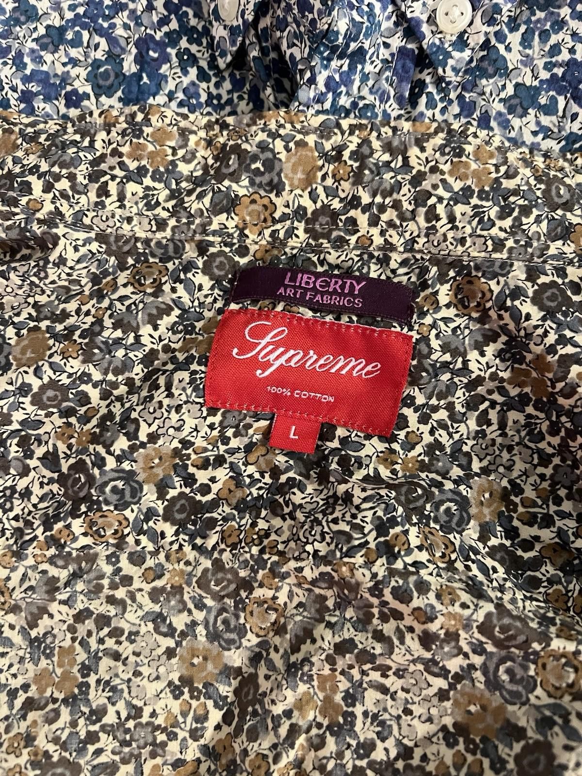 Supreme FW11 SUPREME LIBERTY ART FABRICS BROWN FLORAL L/S SHIRT Size US L / EU 52-54 / 3 - 9 Thumbnail