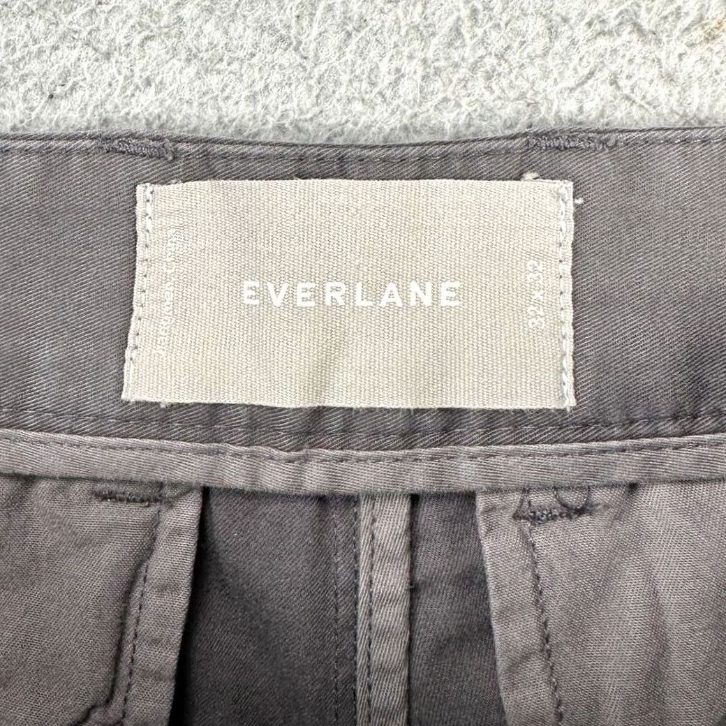 Everlane Everlane Pants Khaki Mens 32X32 Gray Flat Front Straight Pocket Stretch Casual Size US 32 / EU 48 - 4 Thumbnail